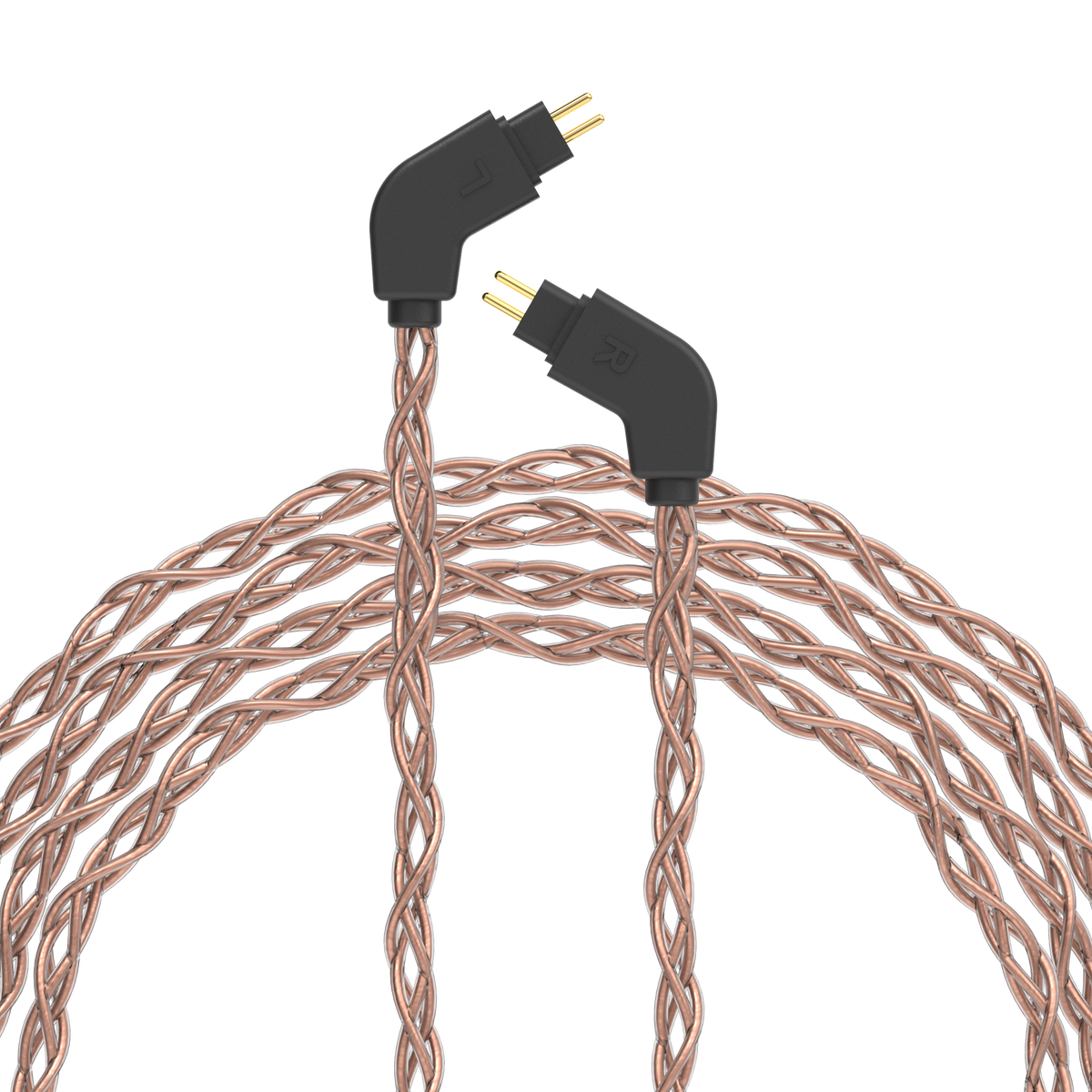 Post-Split 2-Pin IEM Connectors with PCUHD Copper Cable