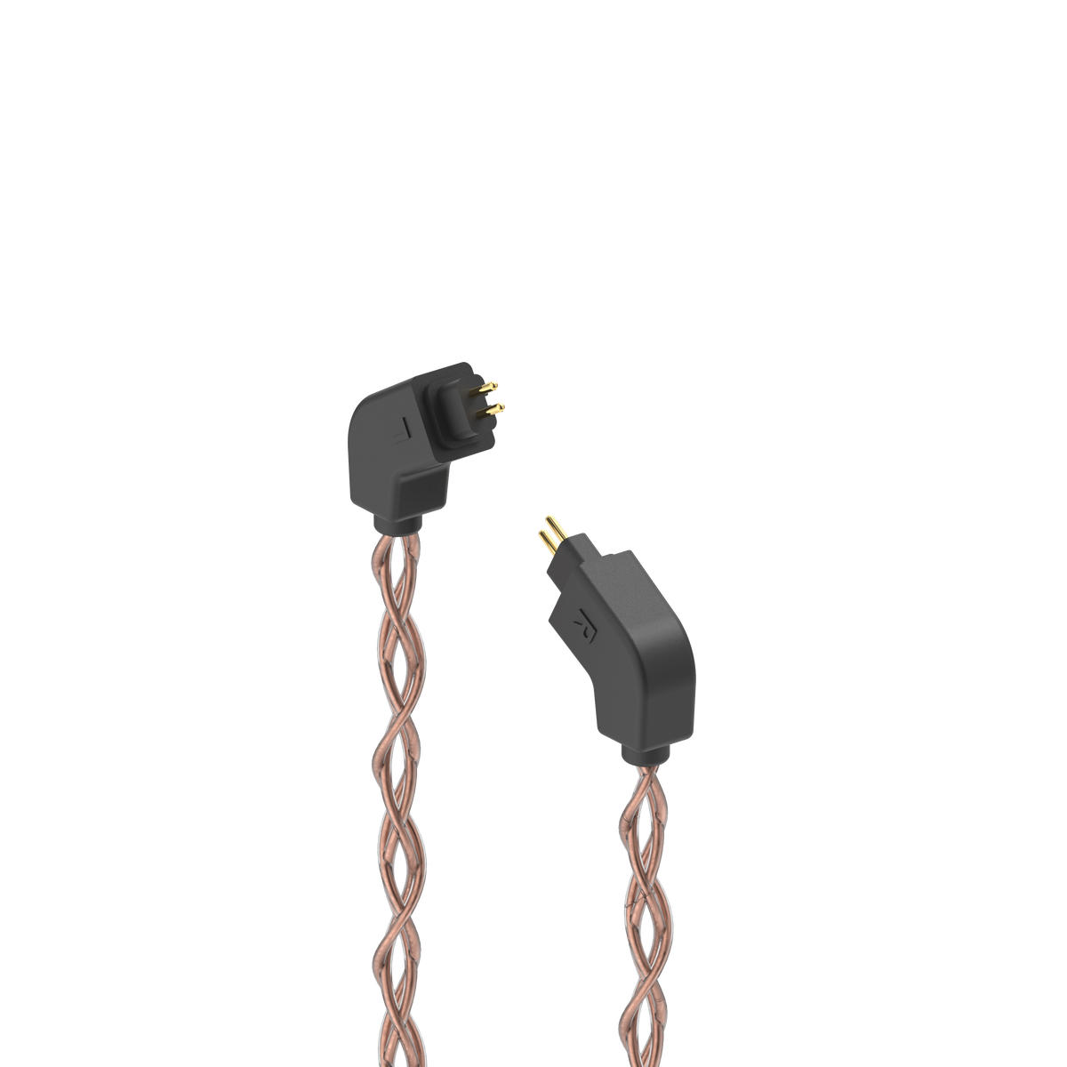 Post-Split 2-Pin IEM Connectors with PCUHD Copper Cable