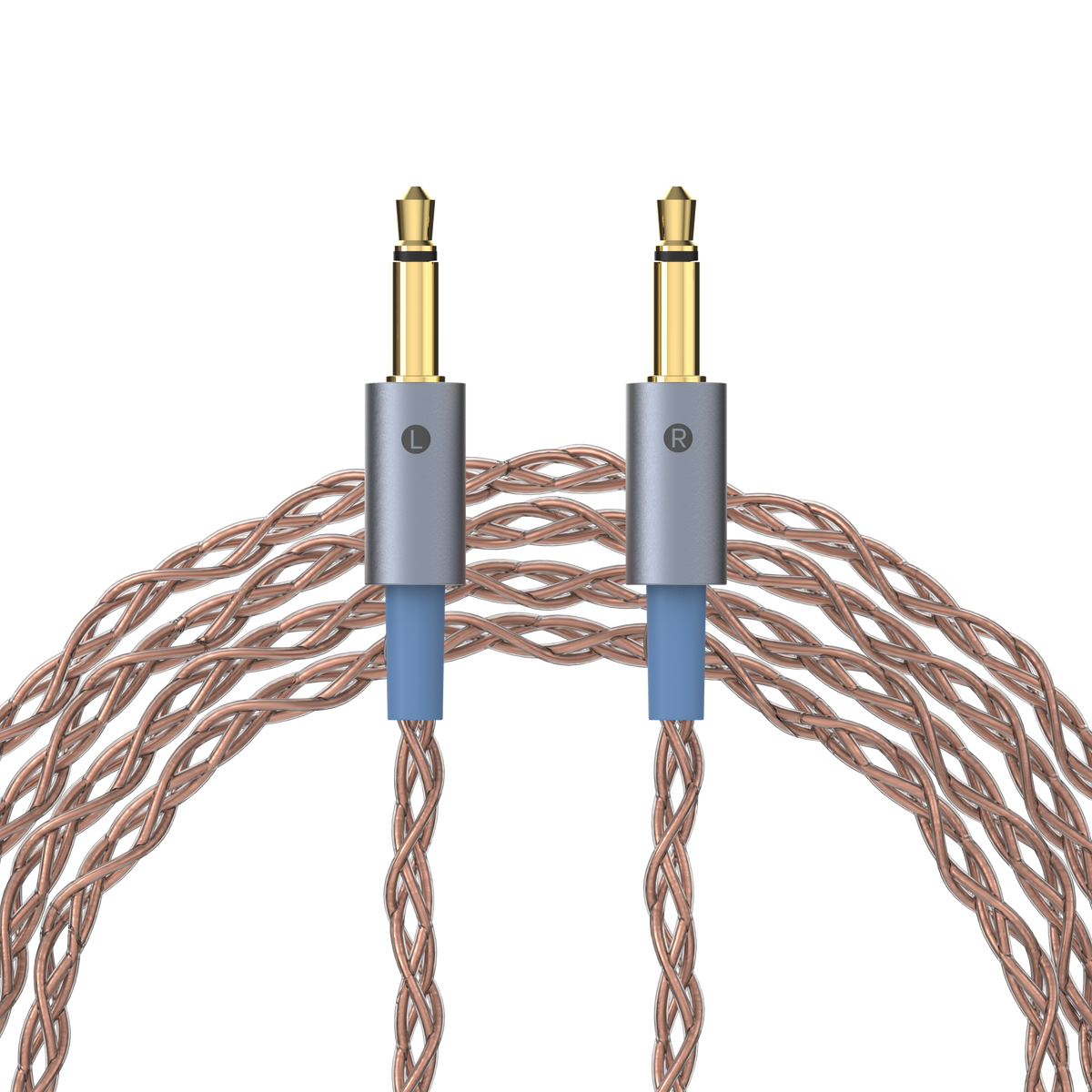 Dekoni Audio Ensemble TS 3.5mm Plugs Braided PCUHD Y-Split