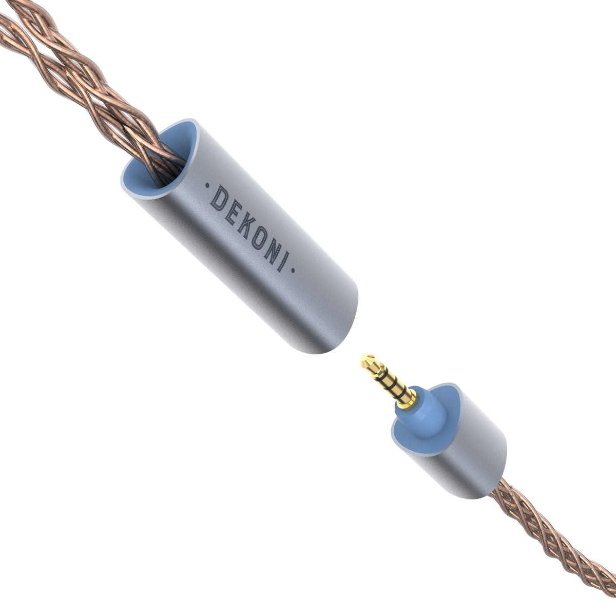 Dekoni Audio Ensemble TS 3.5mm Plugs Braided PCUHD Y-Split