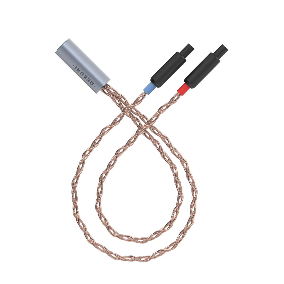 Dekoni Audio Ensemble HD800 Plugs Braided PCUHD Y-Split