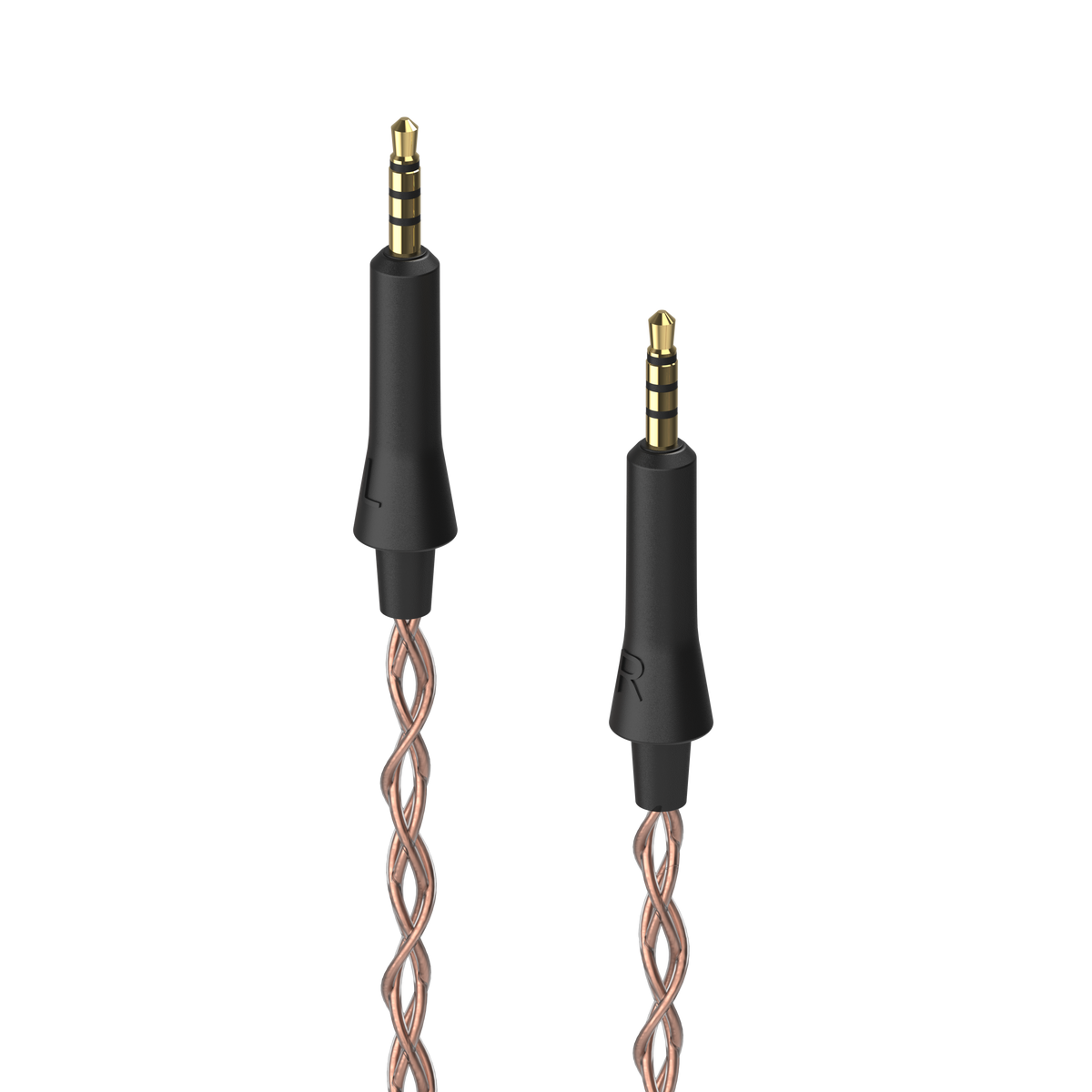 Dekoni Audio Ensemble grell OAE1/2 Plugs Braided PCUHD Y-Split