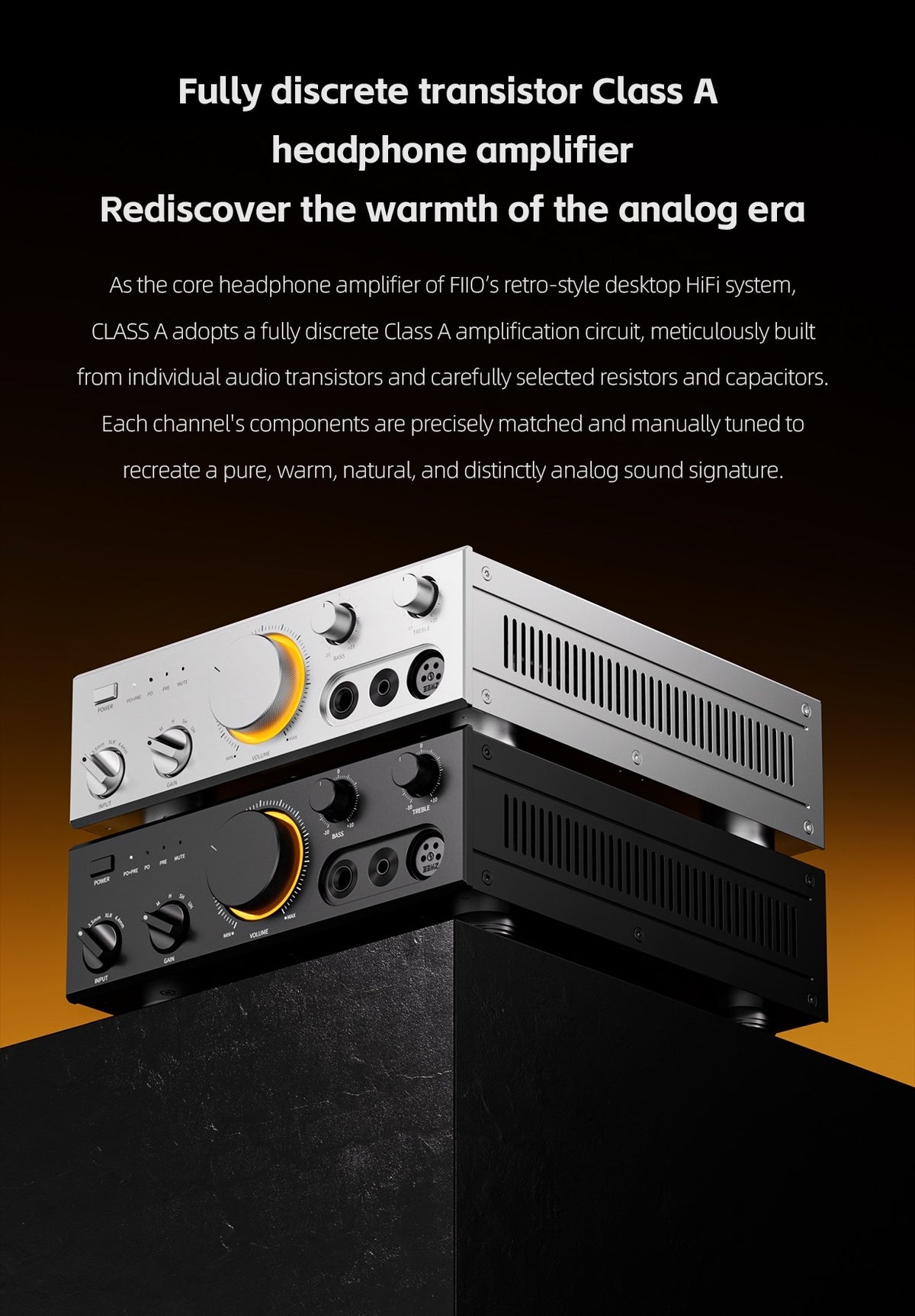 FiiO Class A Headphone Amplifier and Preamplifier