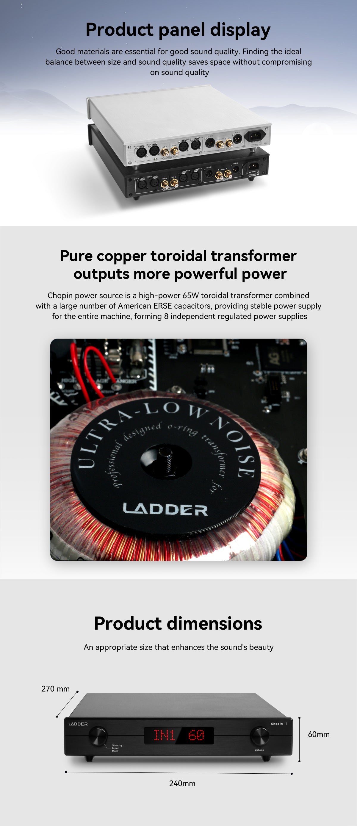 LADDER Chopin II Desktop R2R Pre-amplifier