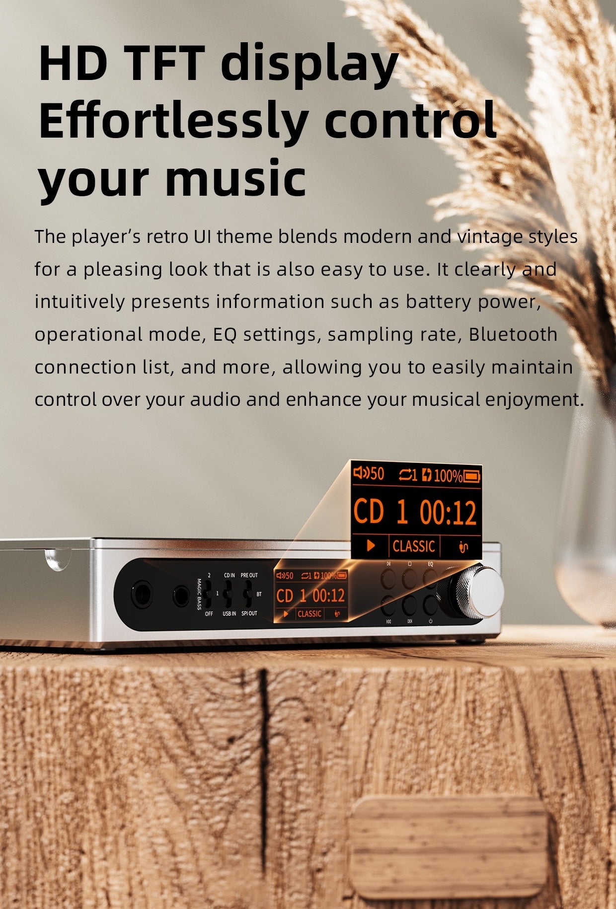 FIIO DM15 Portable Stereo CD Player