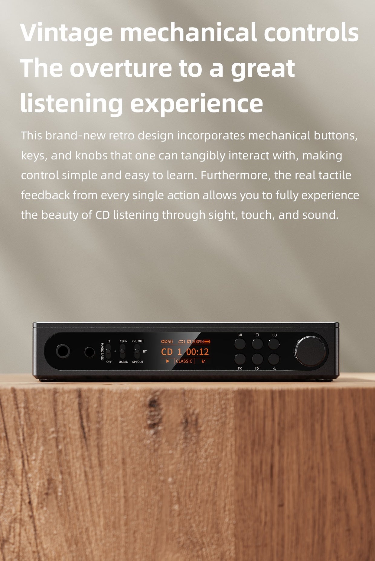 FIIO DM15 Portable Stereo CD Player