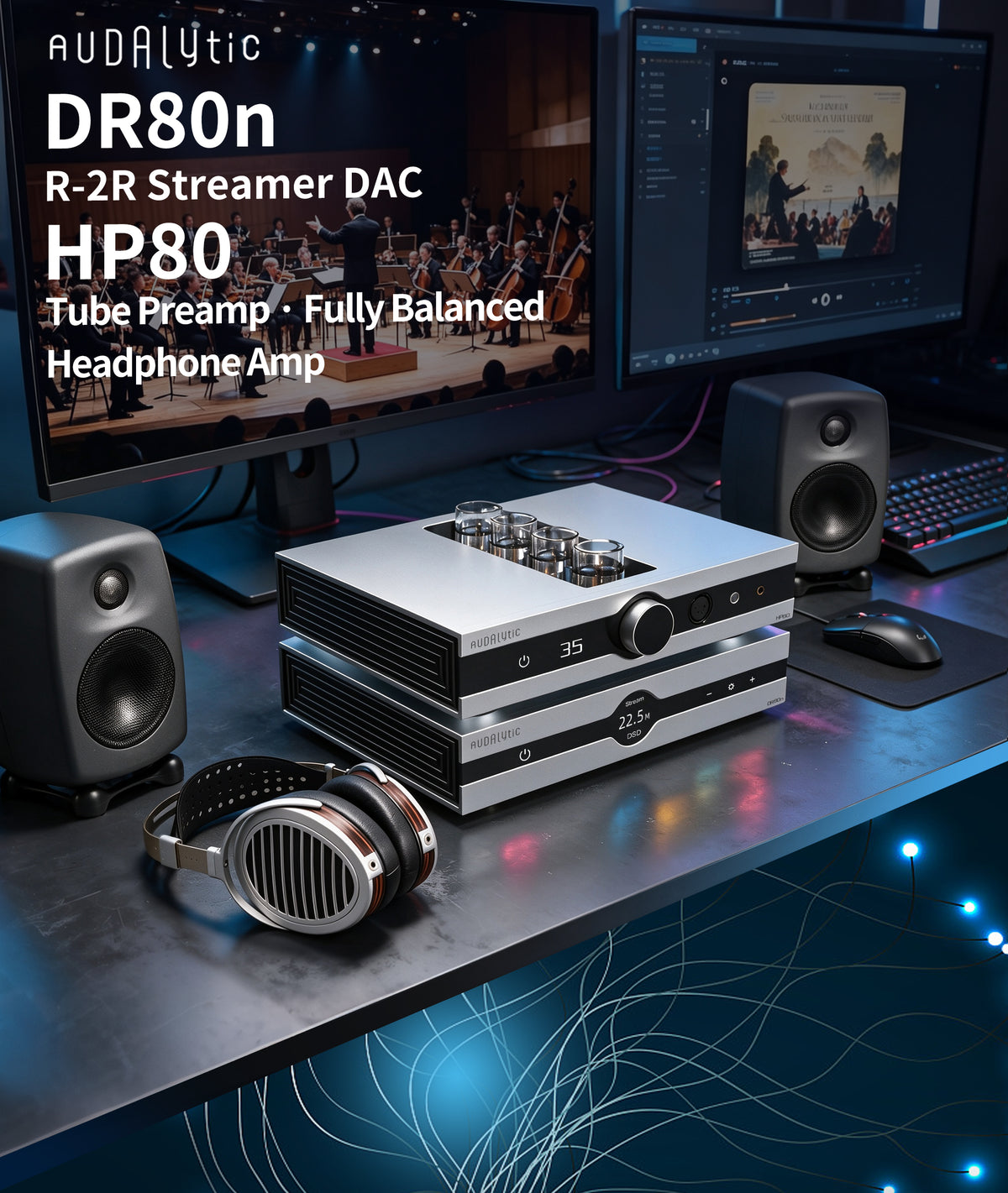 Audalytic DR80/DR80n Discrete R2R Streamer DAC