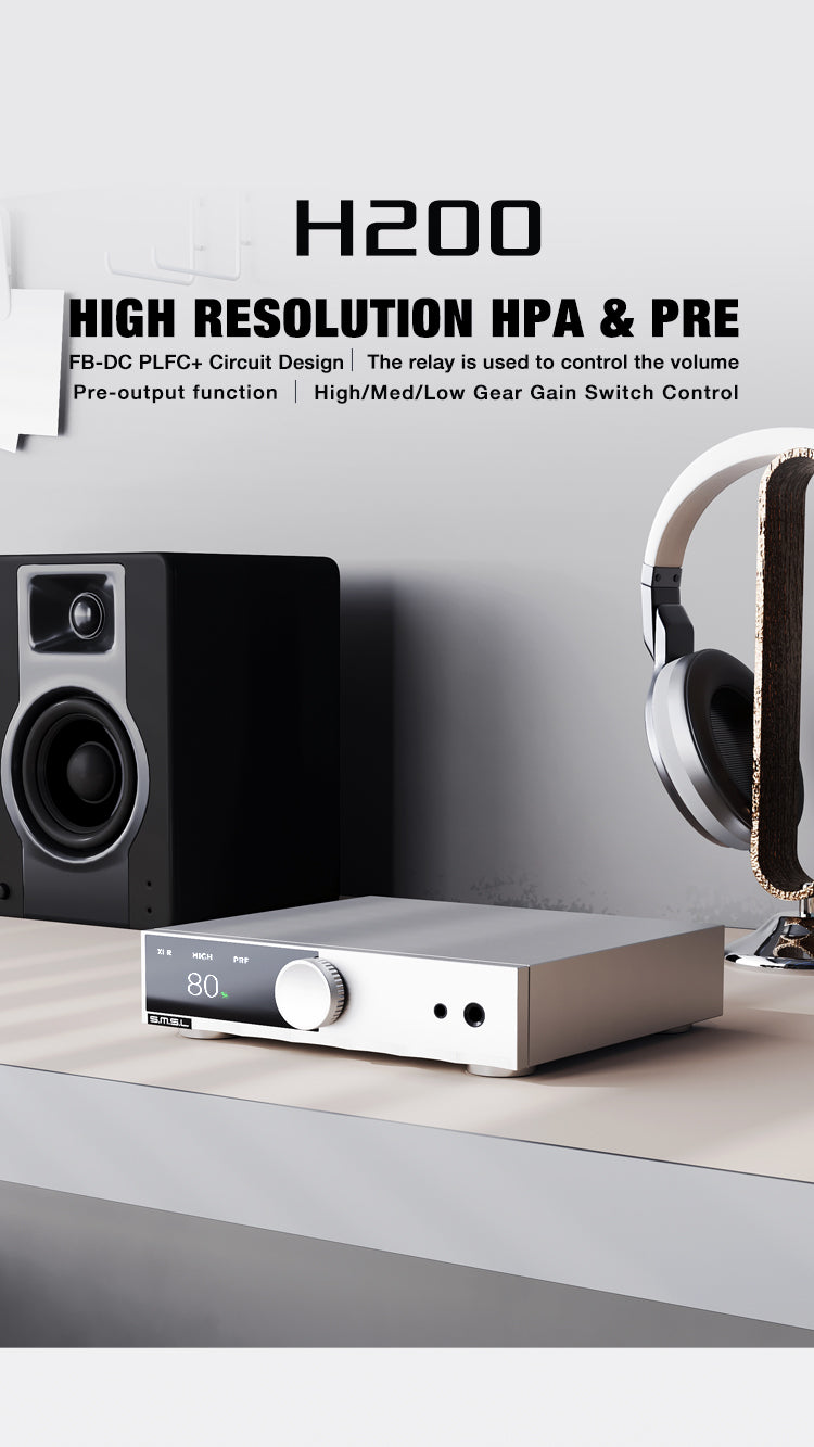 SMSL H200 Fully-Balanced Headphone Amplifier and Preamplifier
