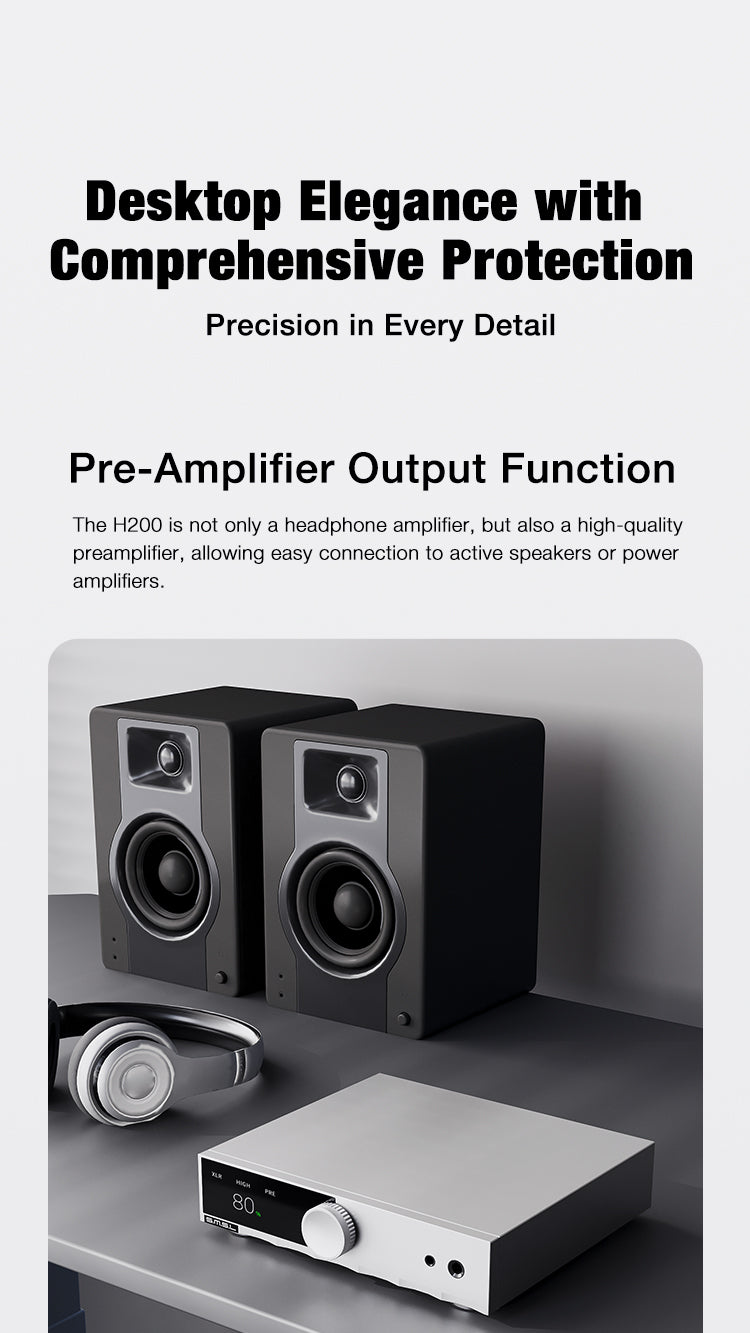SMSL H200 Fully-Balanced Headphone Amplifier and Preamplifier