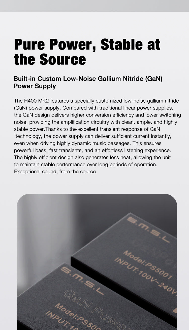 SMSL H400 Mk2 Headphone Amplifier