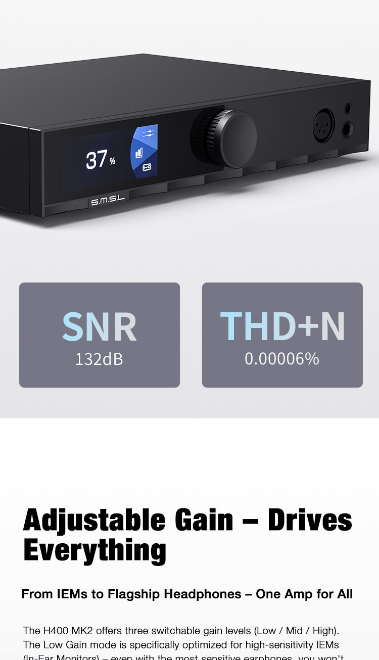 SMSL H400 Mk2 Headphone Amplifier