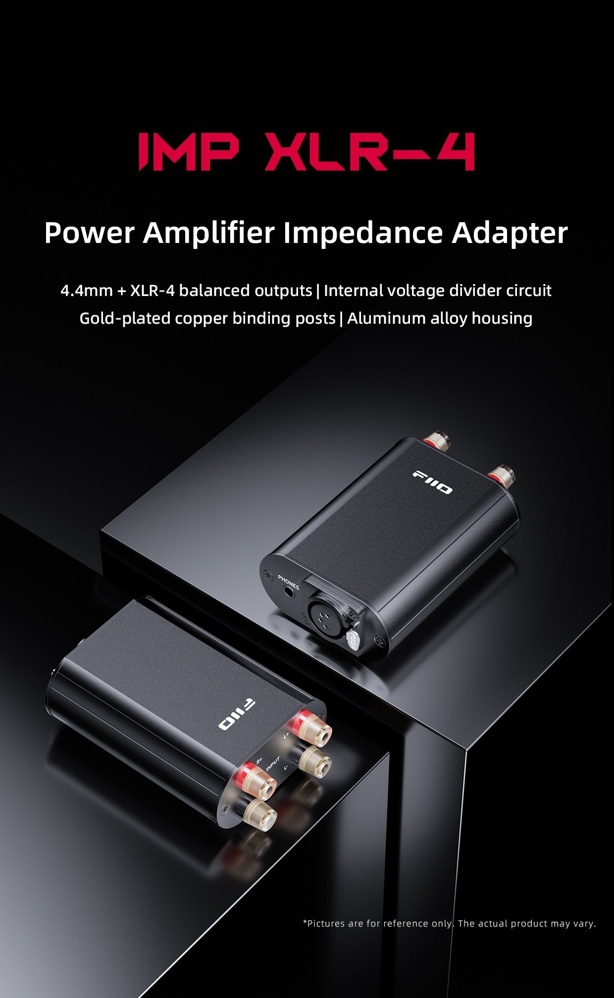 FIIO IMP XLR-4 Power Amplifier Impedance Adapter