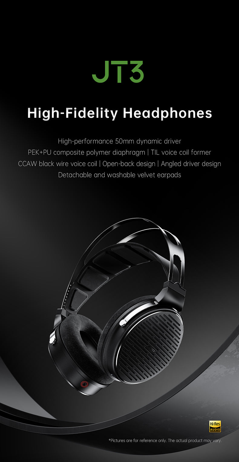 FiiO JadeAudio JT3 50mm Dynamic Driver Headphones