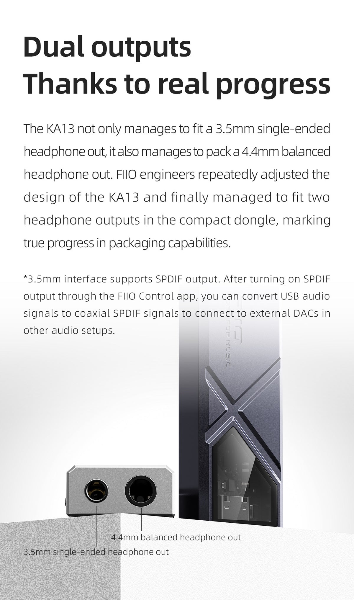 FiiO KA13 Dongle DAC/Headphone Amplifier