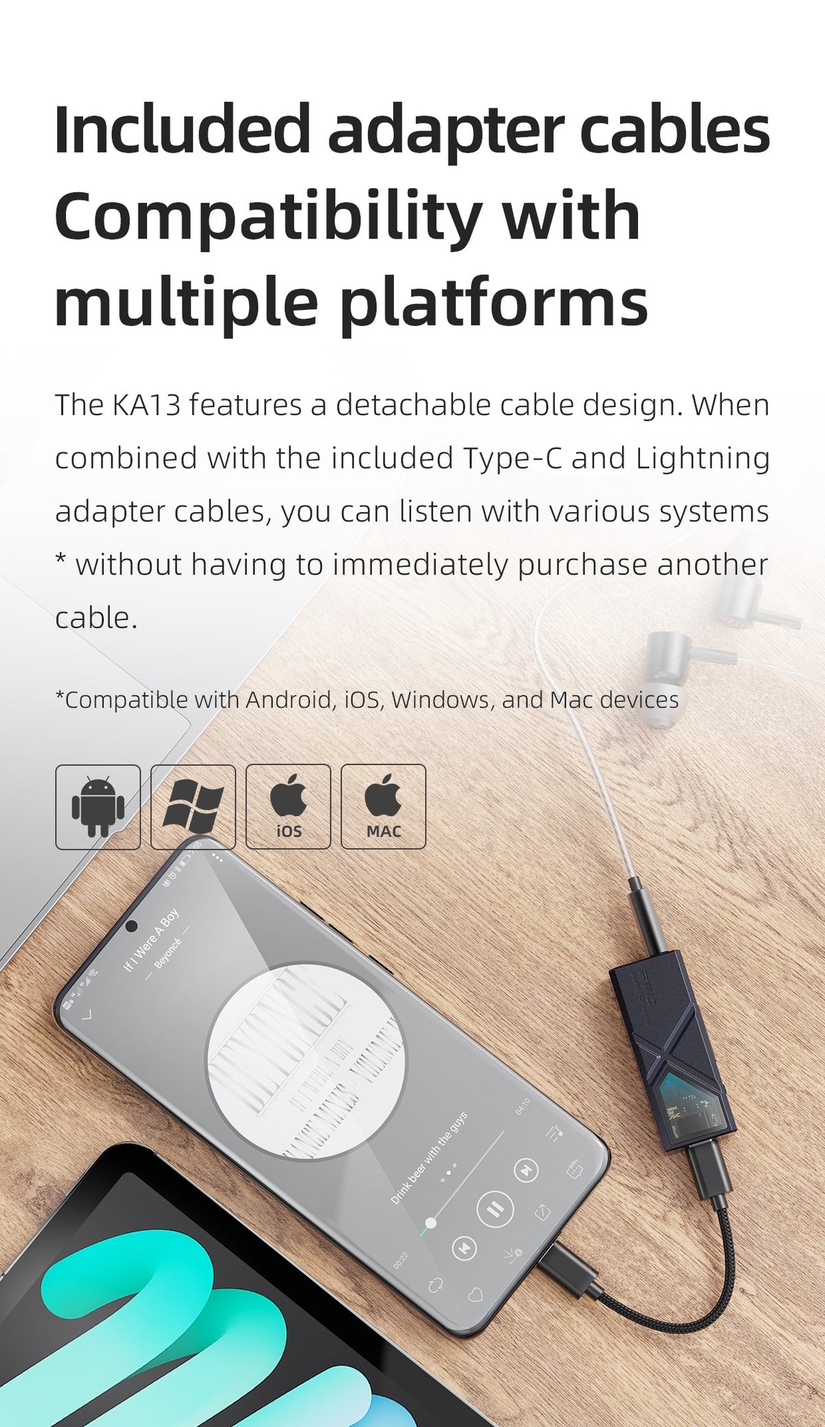 FiiO KA13 Dongle DAC/Headphone Amplifier