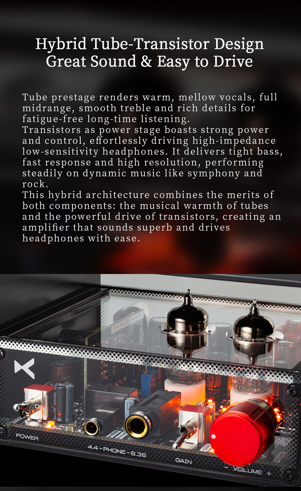 xDuoo MT-02 Hybrid Tube Headphone Amplifier