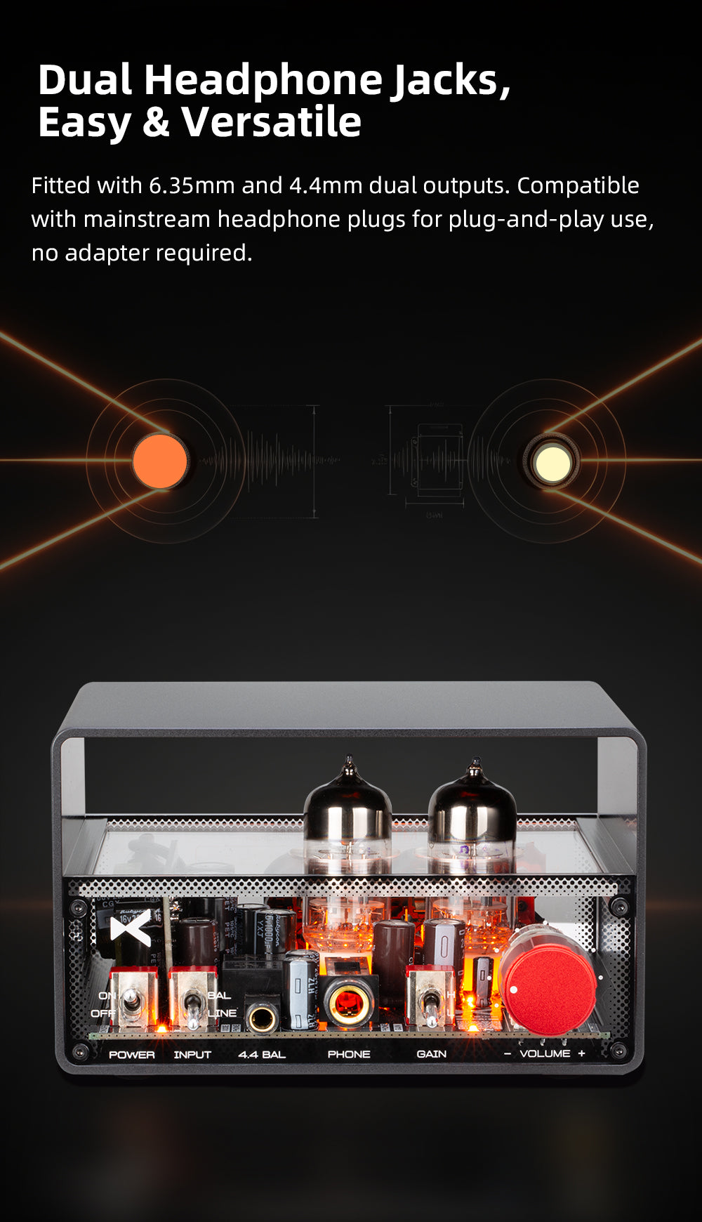xDuoo MT-04 Balanced Tube Headphone Amplifier