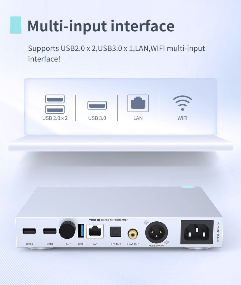 SMSL N100 Hi-Res Net Streamer