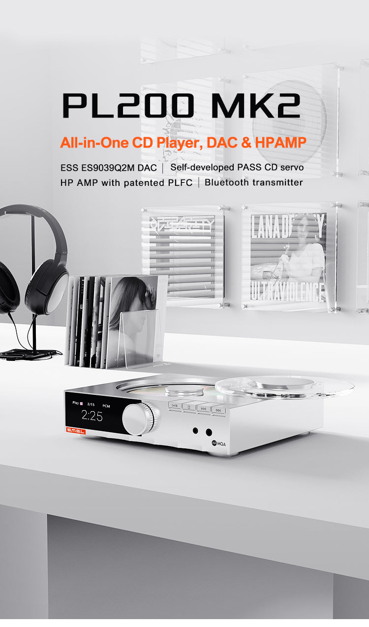 SMSL PL200 MkII All-in-One CD Player/ DAC/ Amp