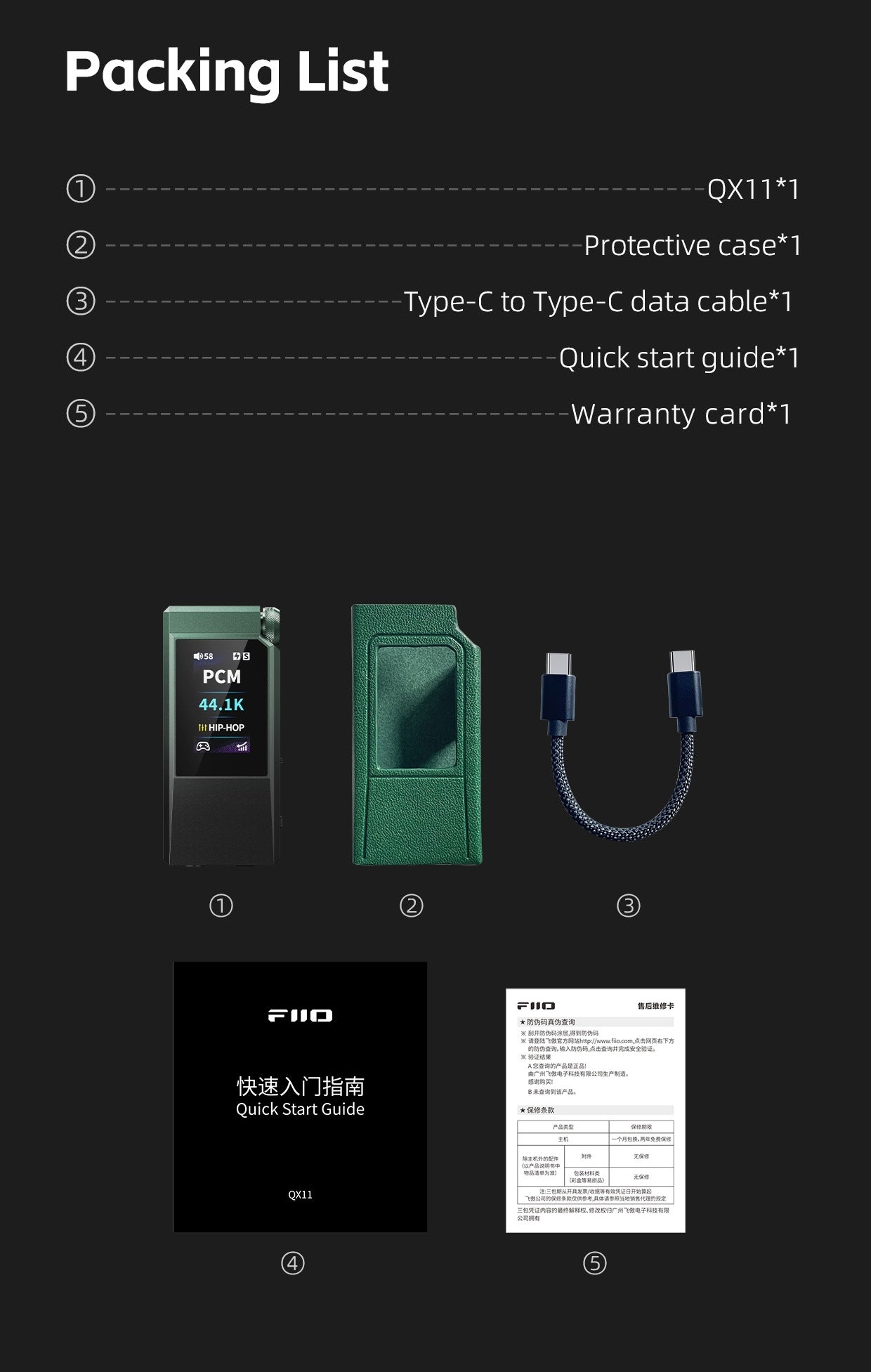 FIIO QX11 Portable DAC/Amp