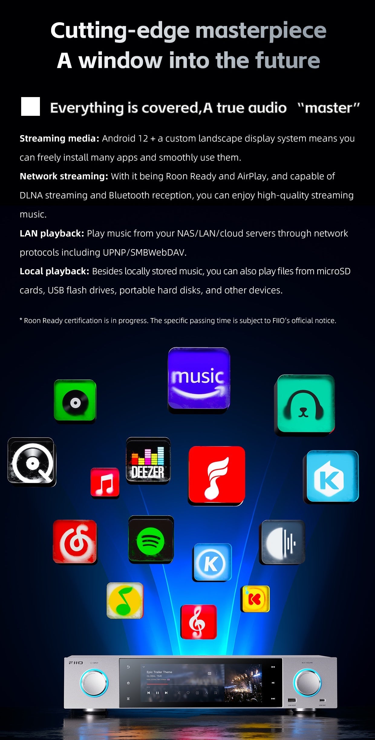 FIIO S15 Desktop High-Res Audio Streamer