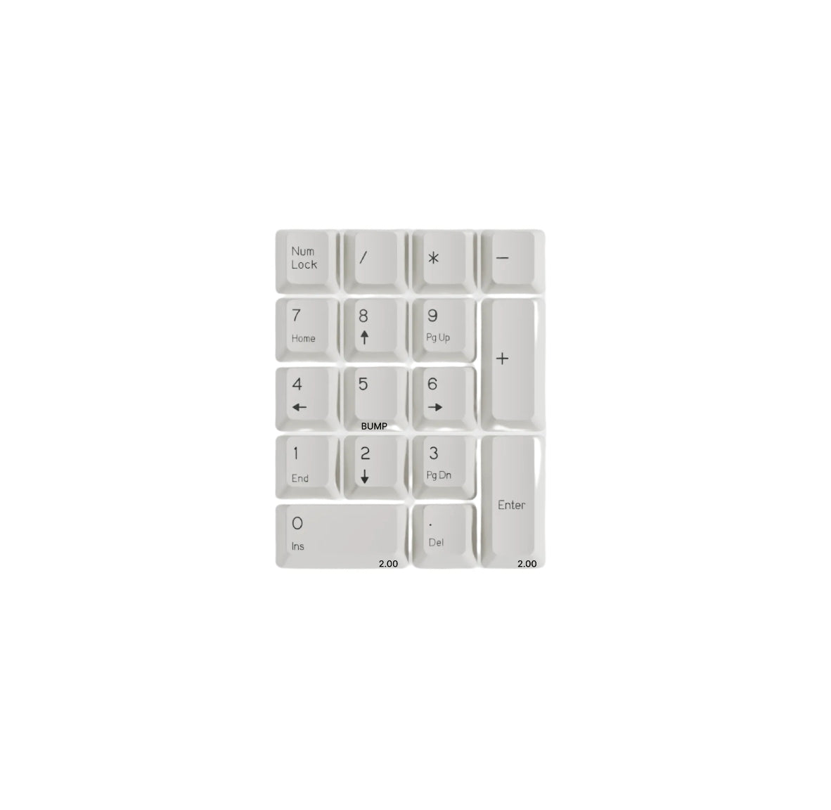DCS Black & White Keycap Set