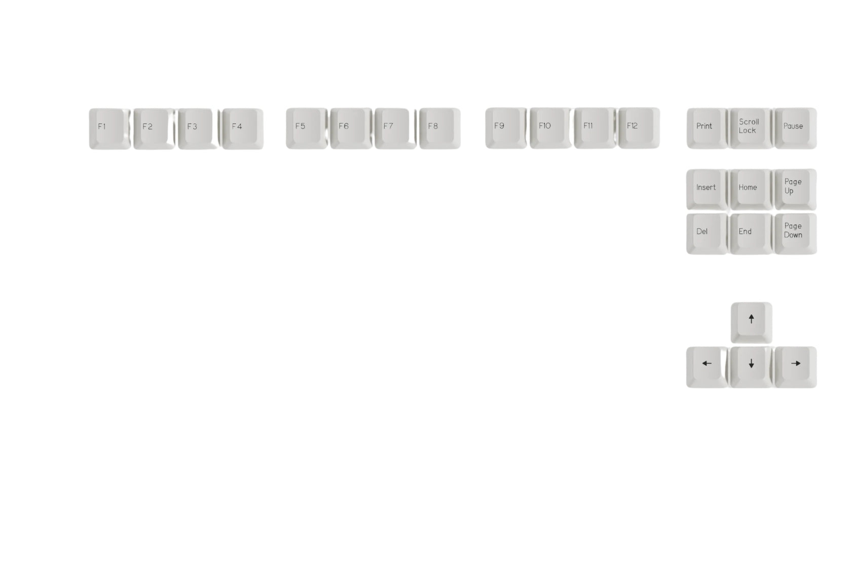 DCS Black & White Keycap Set