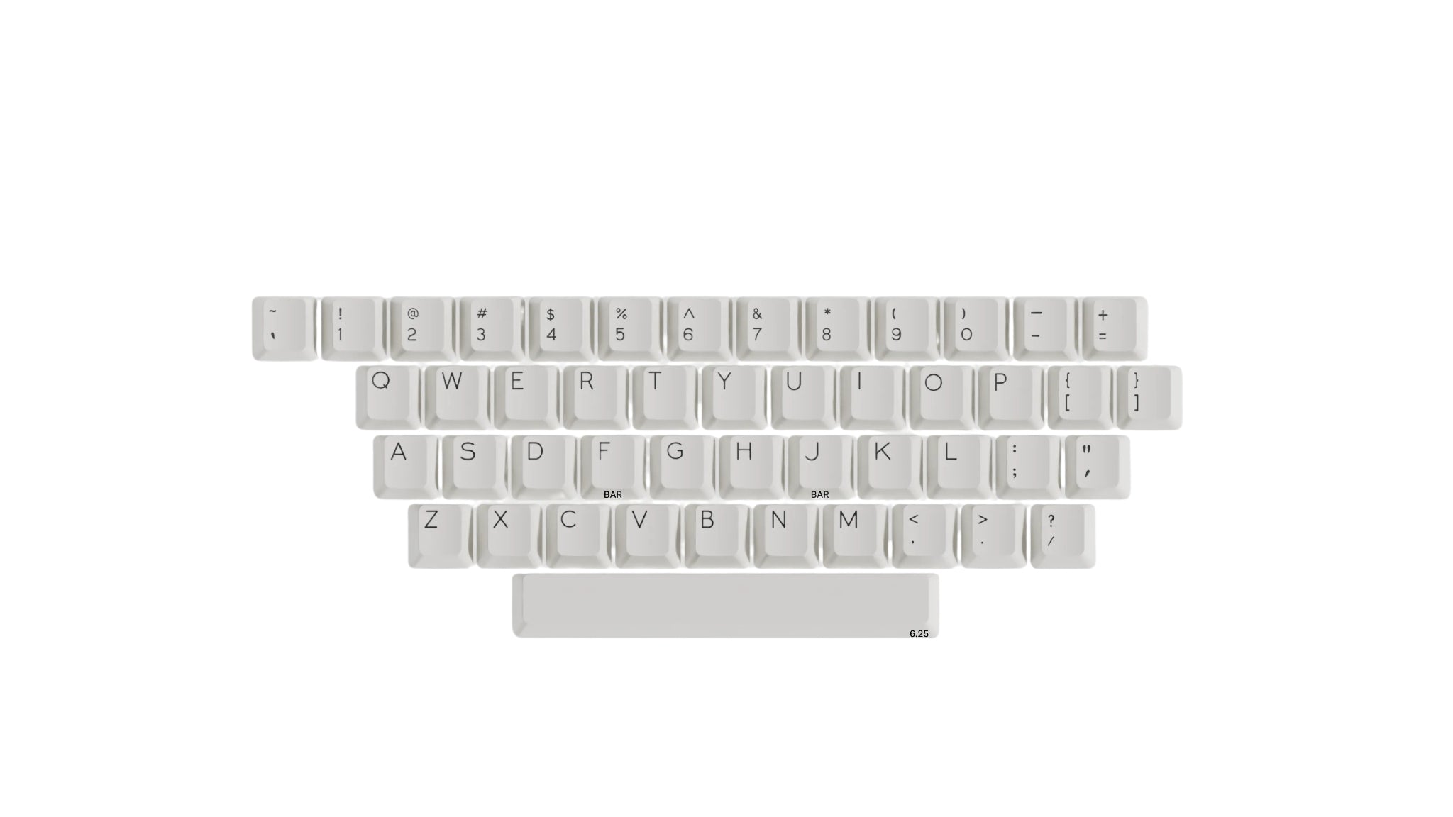DCS Black & White Keycap Set
