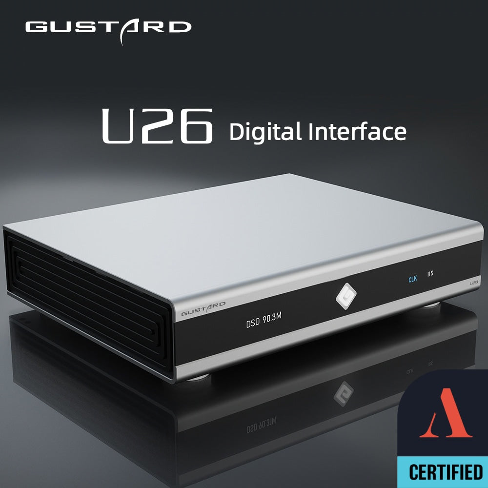Apos Audio Gustard Digital-to-Digital Converter GUSTARD U26 USB Digital Interface (Apos Certified) Silver / Open Box - Like New