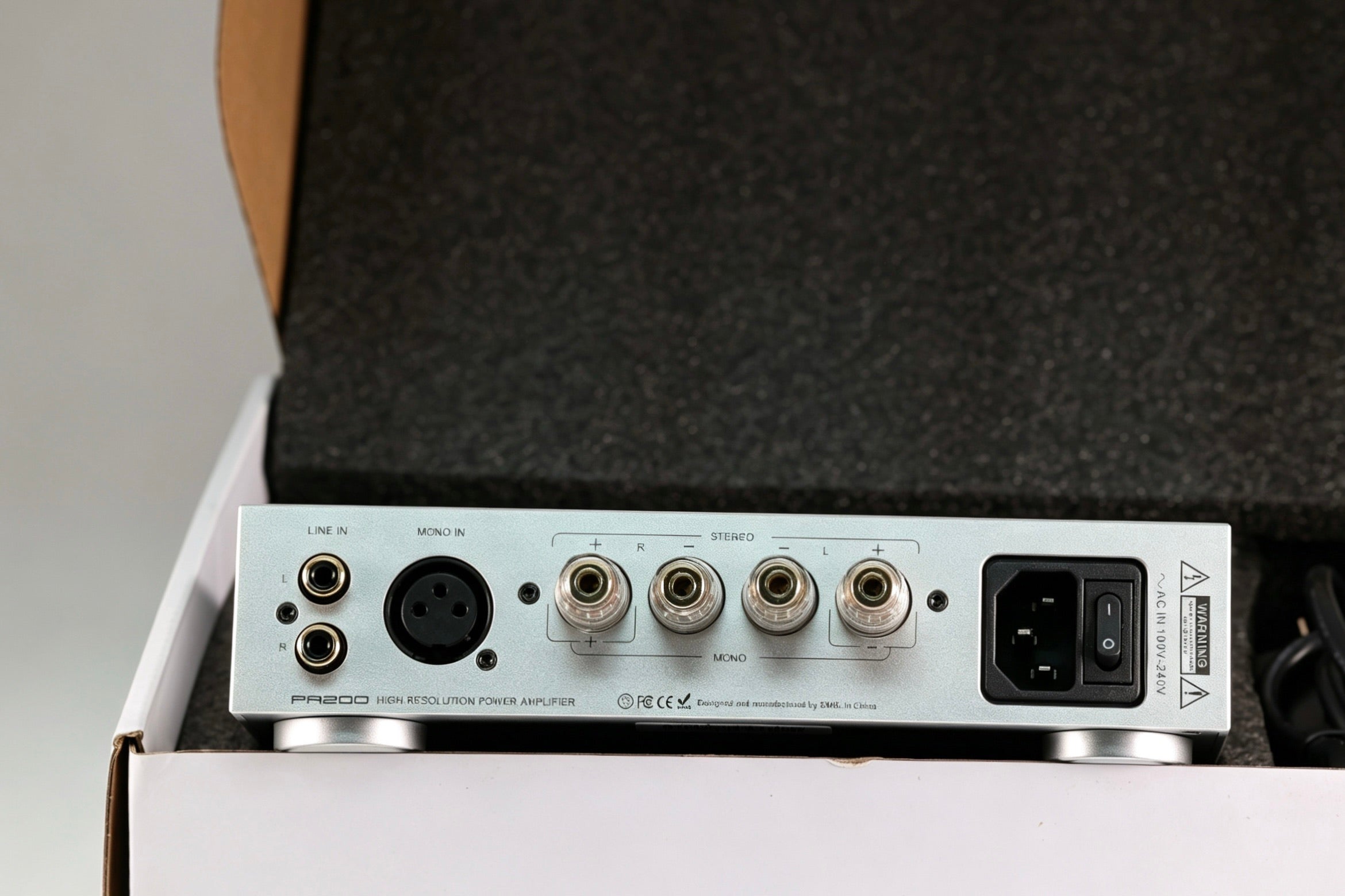 Apos Audio Addsoap Speaker Amp S.M.S.L PA200 Power Amplifier with XLR/RCA Input