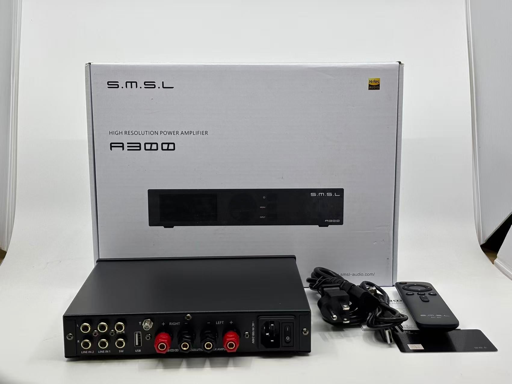 Apos Audio Addsoap Speaker Amp SMSL A300 HiFi Power Amplifier (Addsoap Open Box)