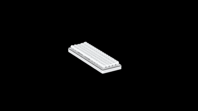 Apos Audio Alpaca Keyboards Mechanical Keyboards WhiteFox Eclipse Mechanical Keyboard with Aluminum High Profile Case