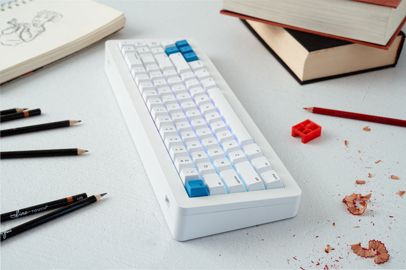 High Stack Keyboard WhiteFox Eclipse Mechanical Keyboard with Aluminum High Profile Case – Apos