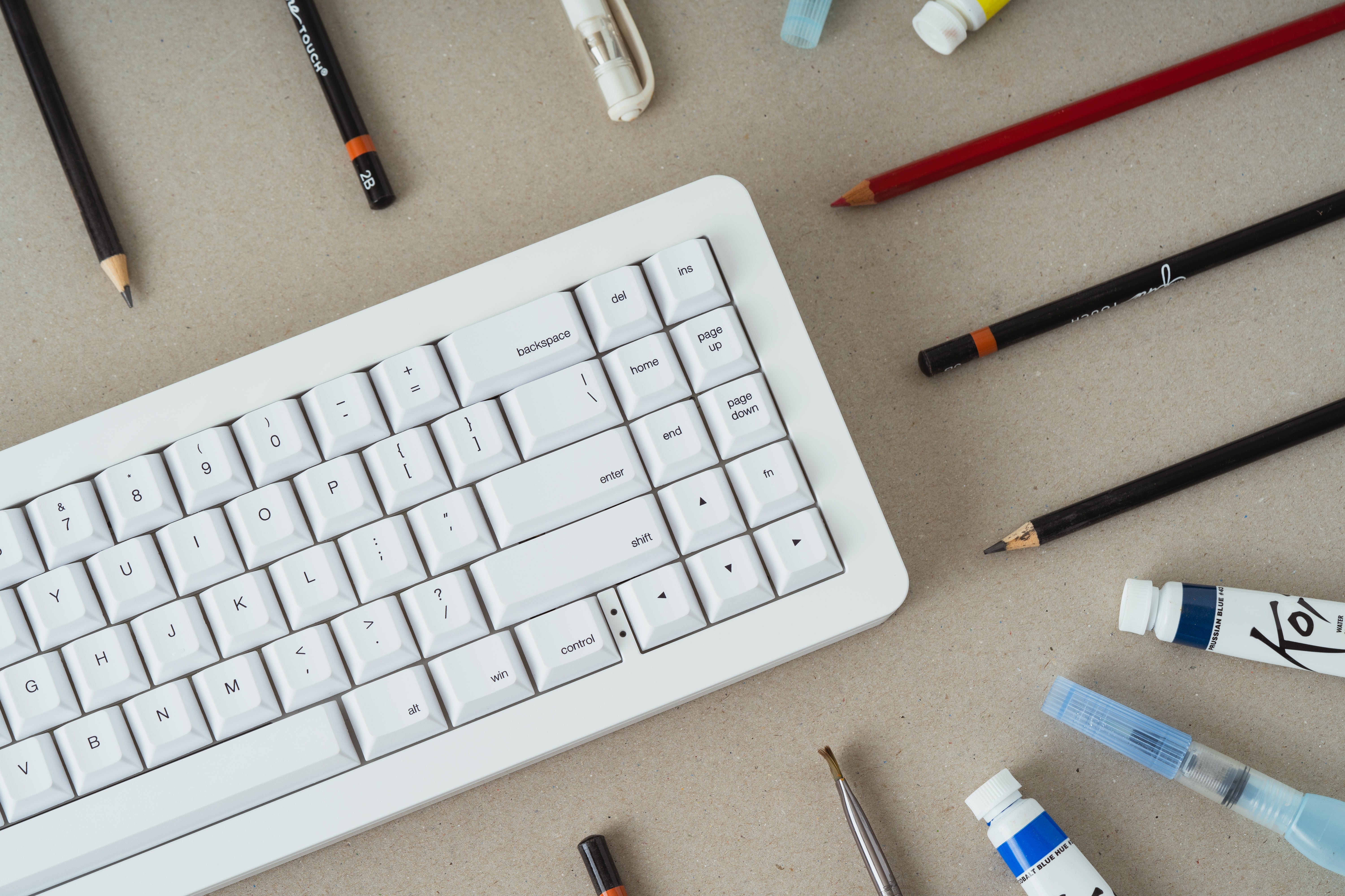 WhiteFox Eclipse Mechanical Keyboard with Aluminum High Profile Case