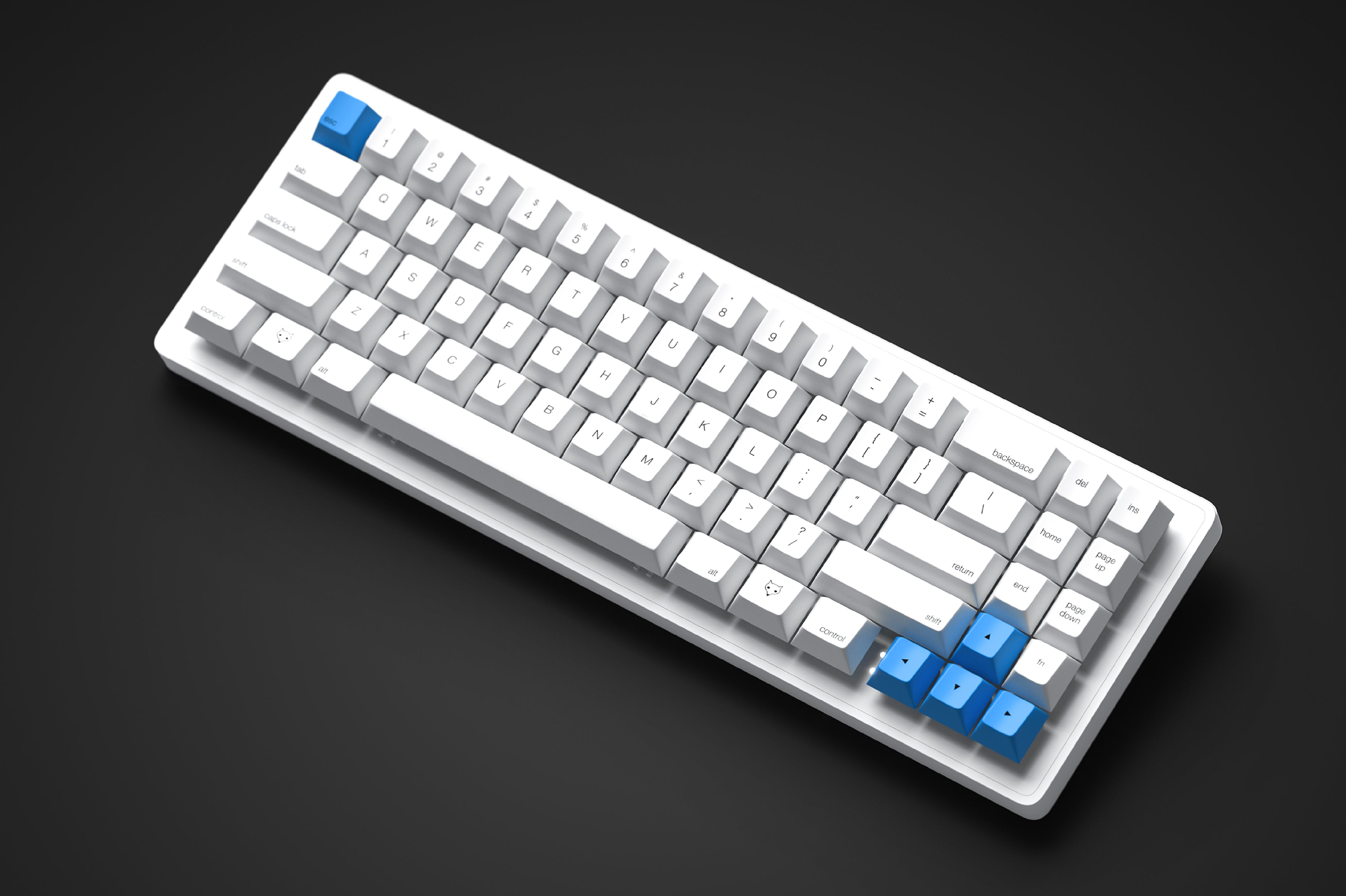 Apos Audio Alpaca Keyboards Mechanical Keyboards WhiteFox Eclipse Mechanical Keyboard with Aluminum Low Profile Case