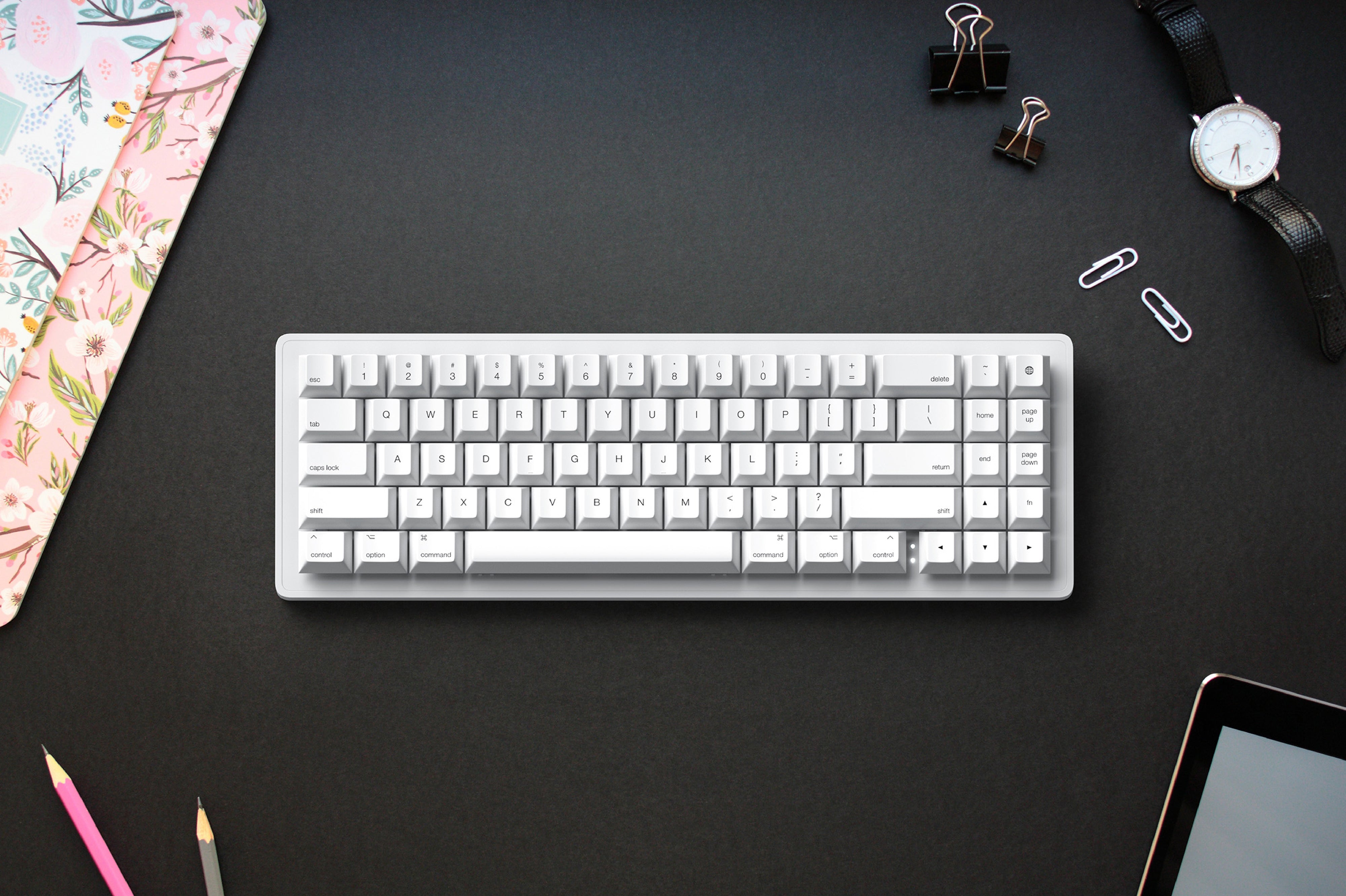 Apos Audio Alpaca Keyboards Mechanical Keyboards WhiteFox Eclipse Mechanical Keyboard with Aluminum Low Profile Case