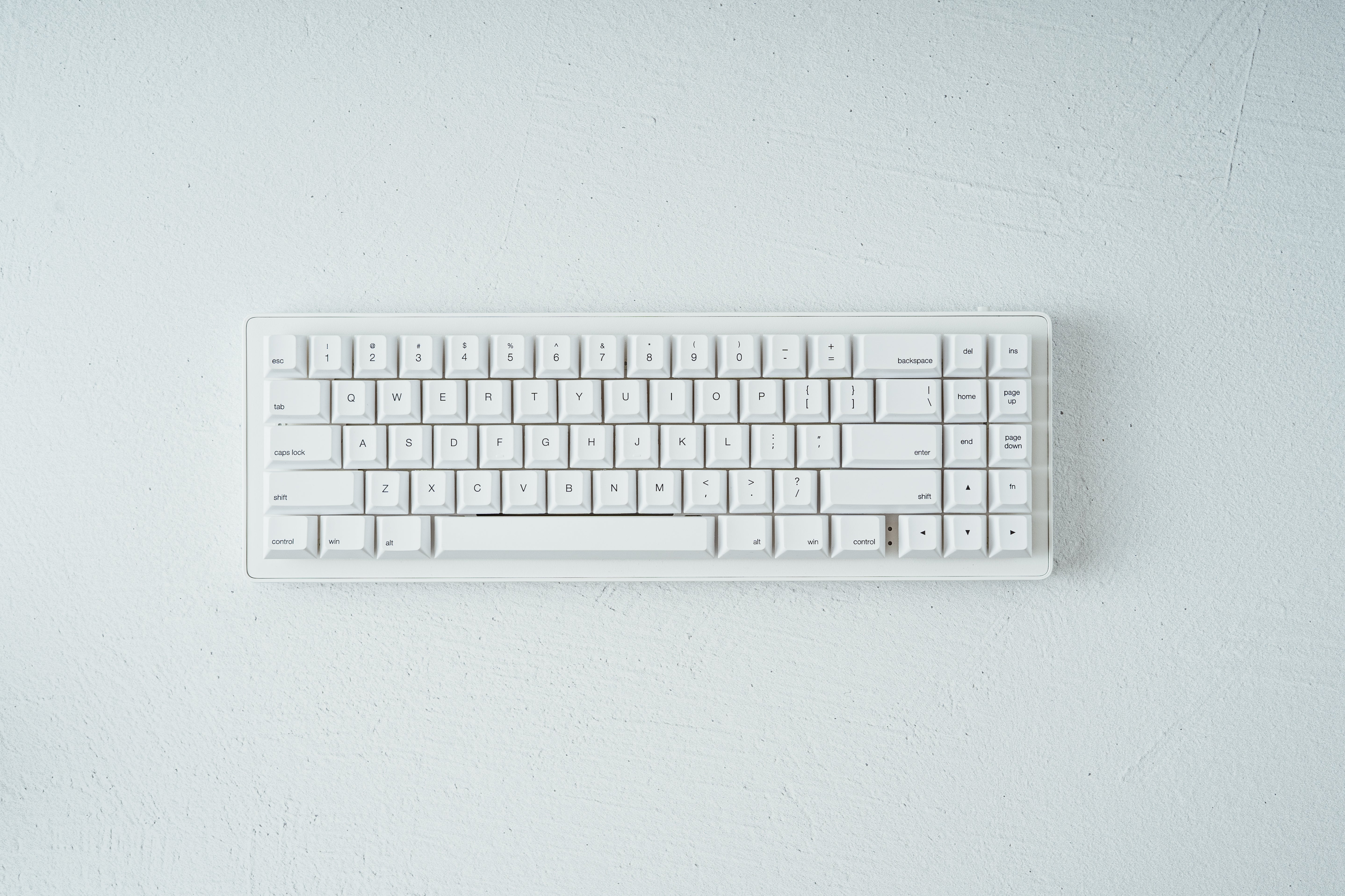 完売 ESMOK ele casu Allinone ホワイト WhiteFox Eclipse Mechanical Keyboard with Aluminum Low Profile Case
