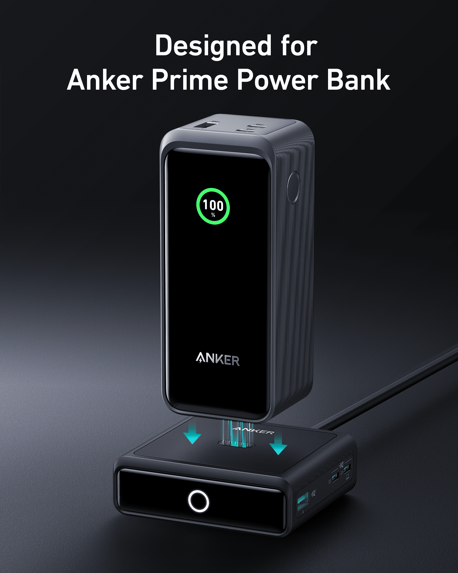 Apos Audio Anker Accessory Anker 100W Charging Base for Anker Prime Power Bank