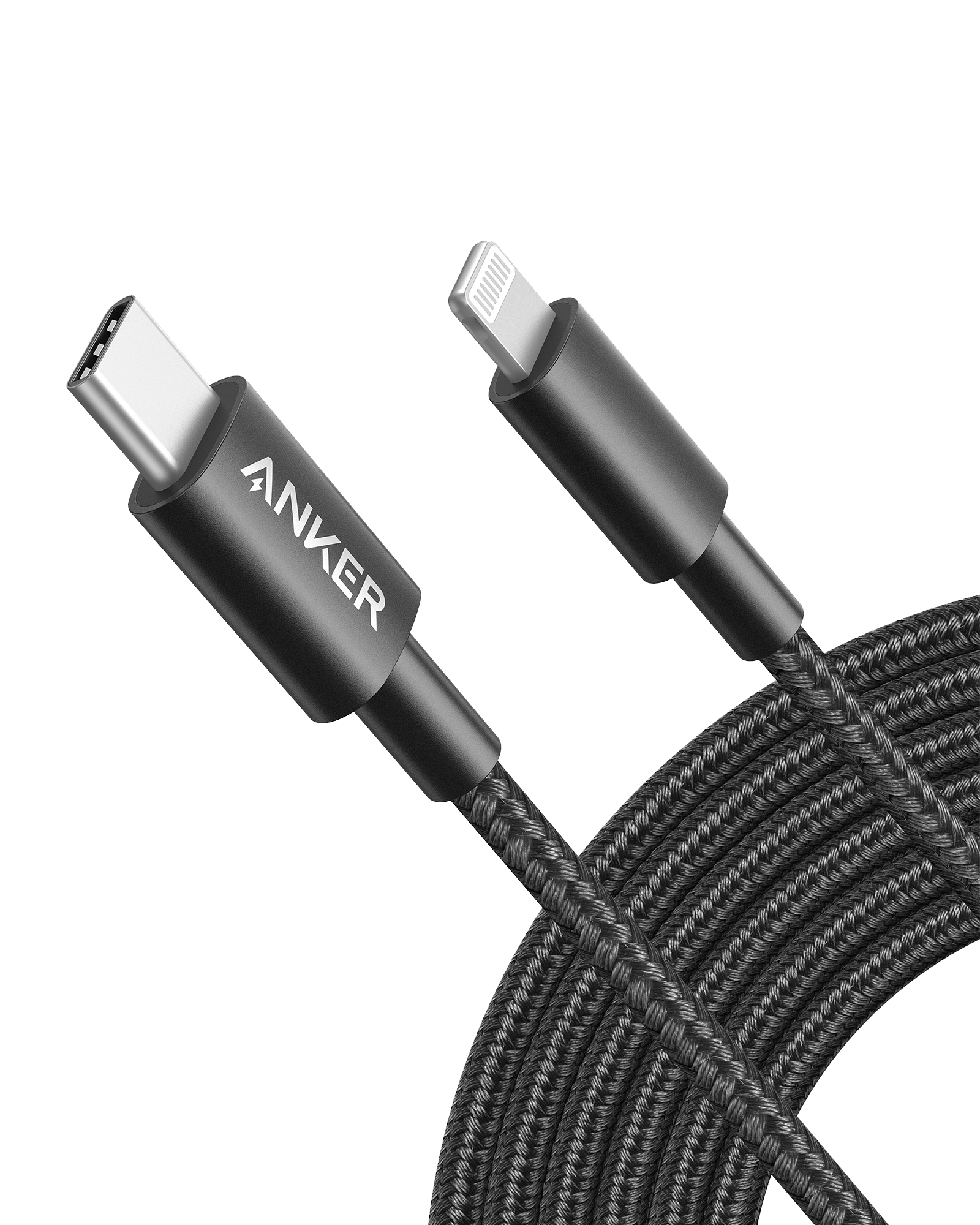 Apos Audio Anker Accessory Anker 331 USB-C to Lightning Cable Black / 10ft