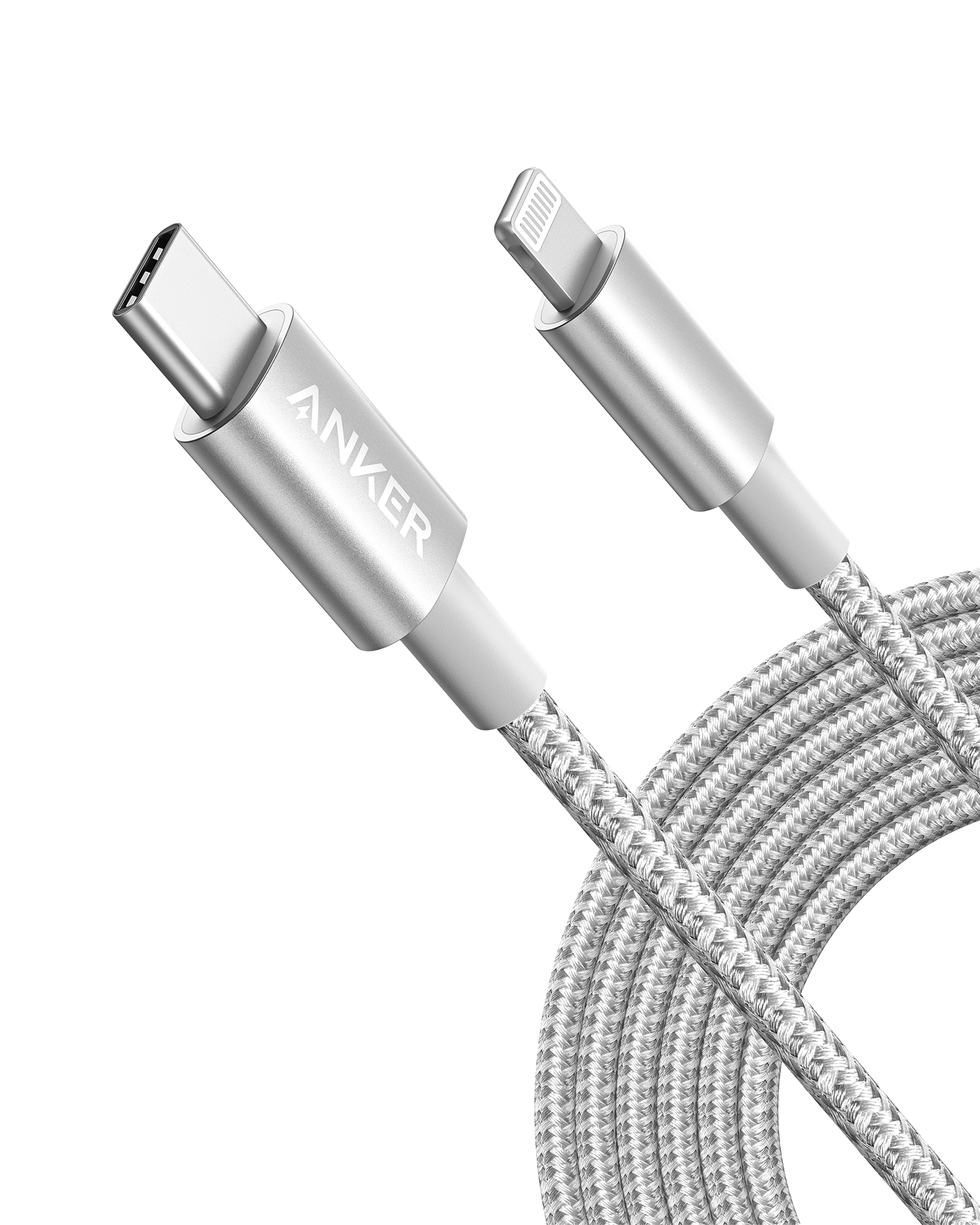 Apos Audio Anker Accessory Anker 331 USB-C to Lightning Cable Silver / 10ft