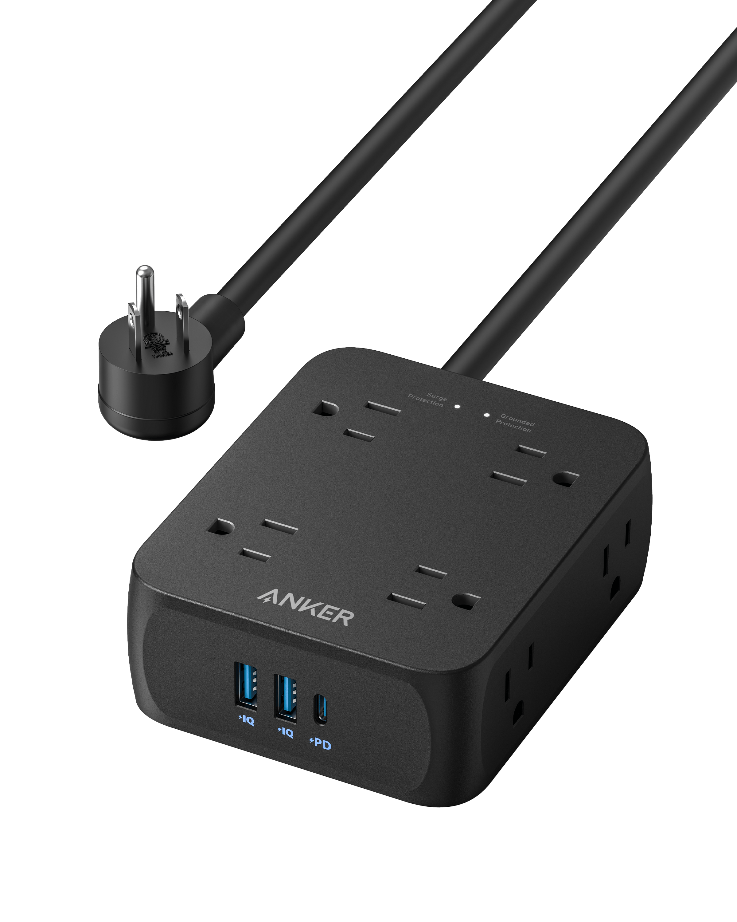 Apos Audio Anker Accessory Anker 341 USB Power Strip Black / 5FT