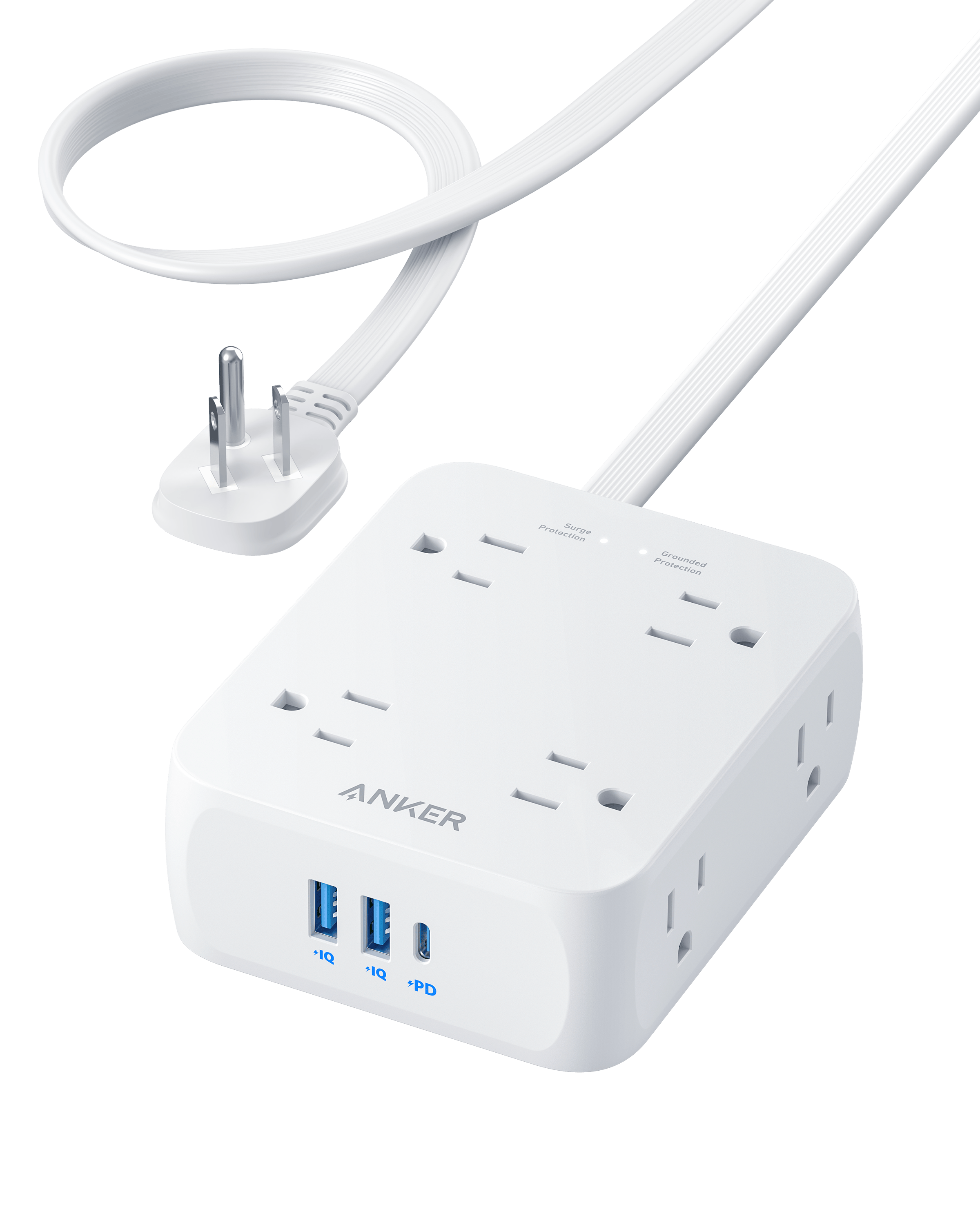 Apos Audio Anker Accessory Anker 341 USB Power Strip White / 10FT