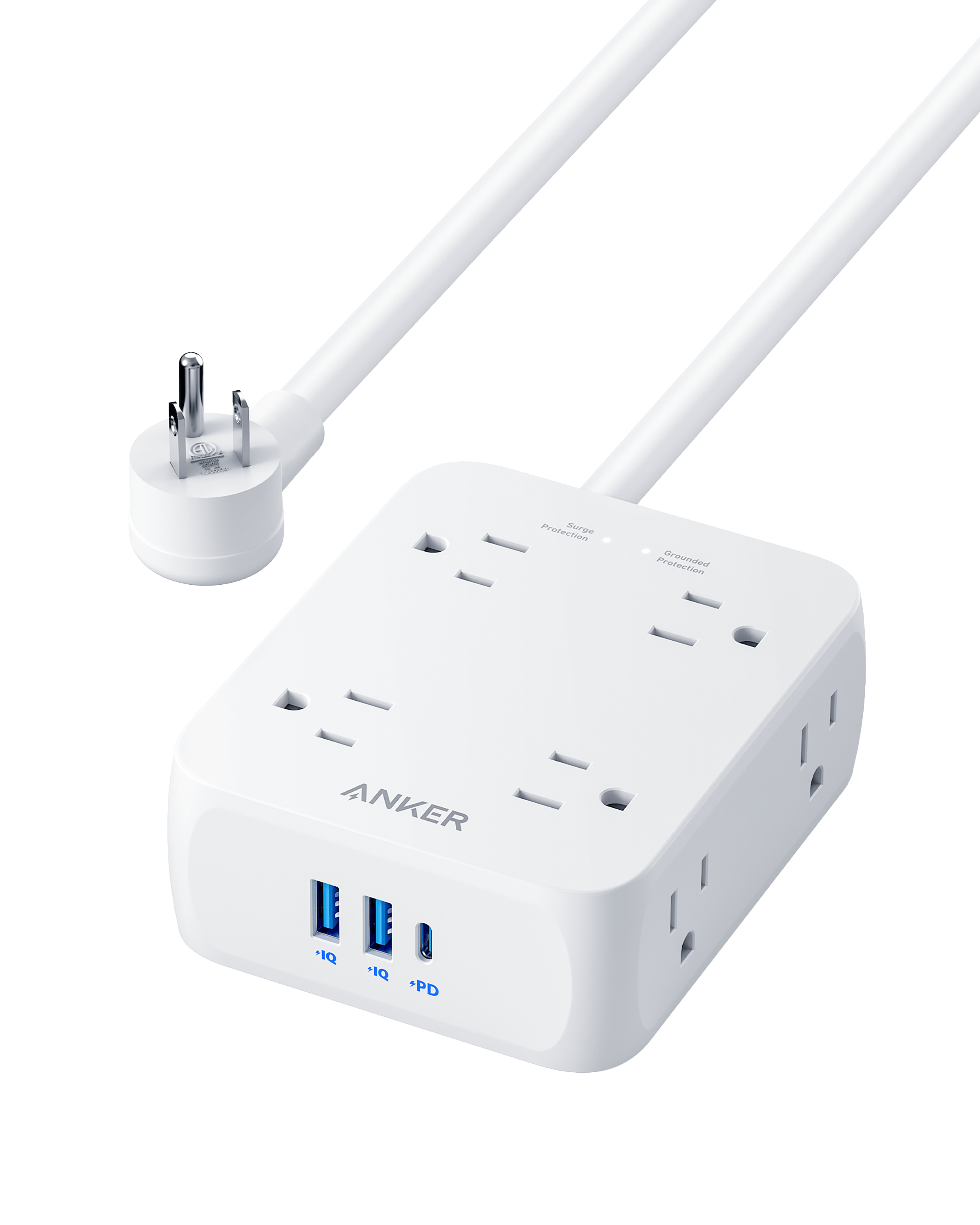 Apos Audio Anker Accessory Anker 341 USB Power Strip White / 5FT