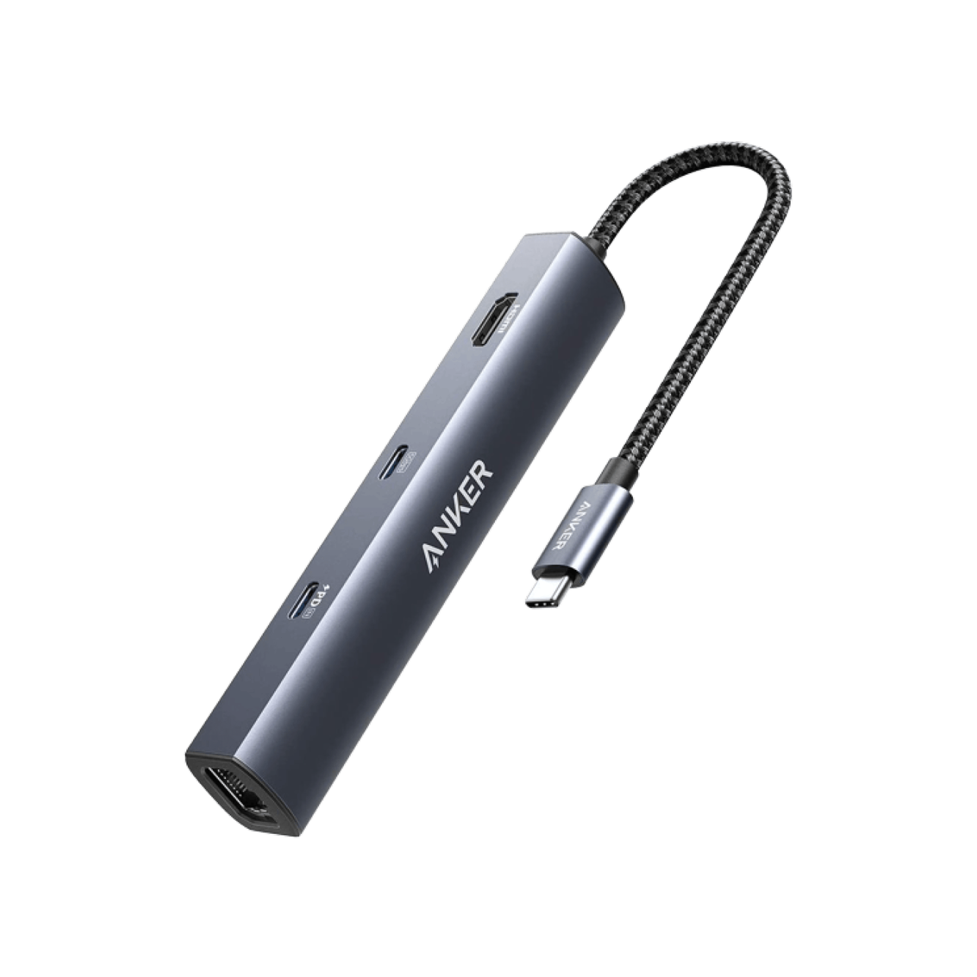 Apos Audio Anker Accessory Anker 543 USB-C Hub (6-in-1, Slim) Gray