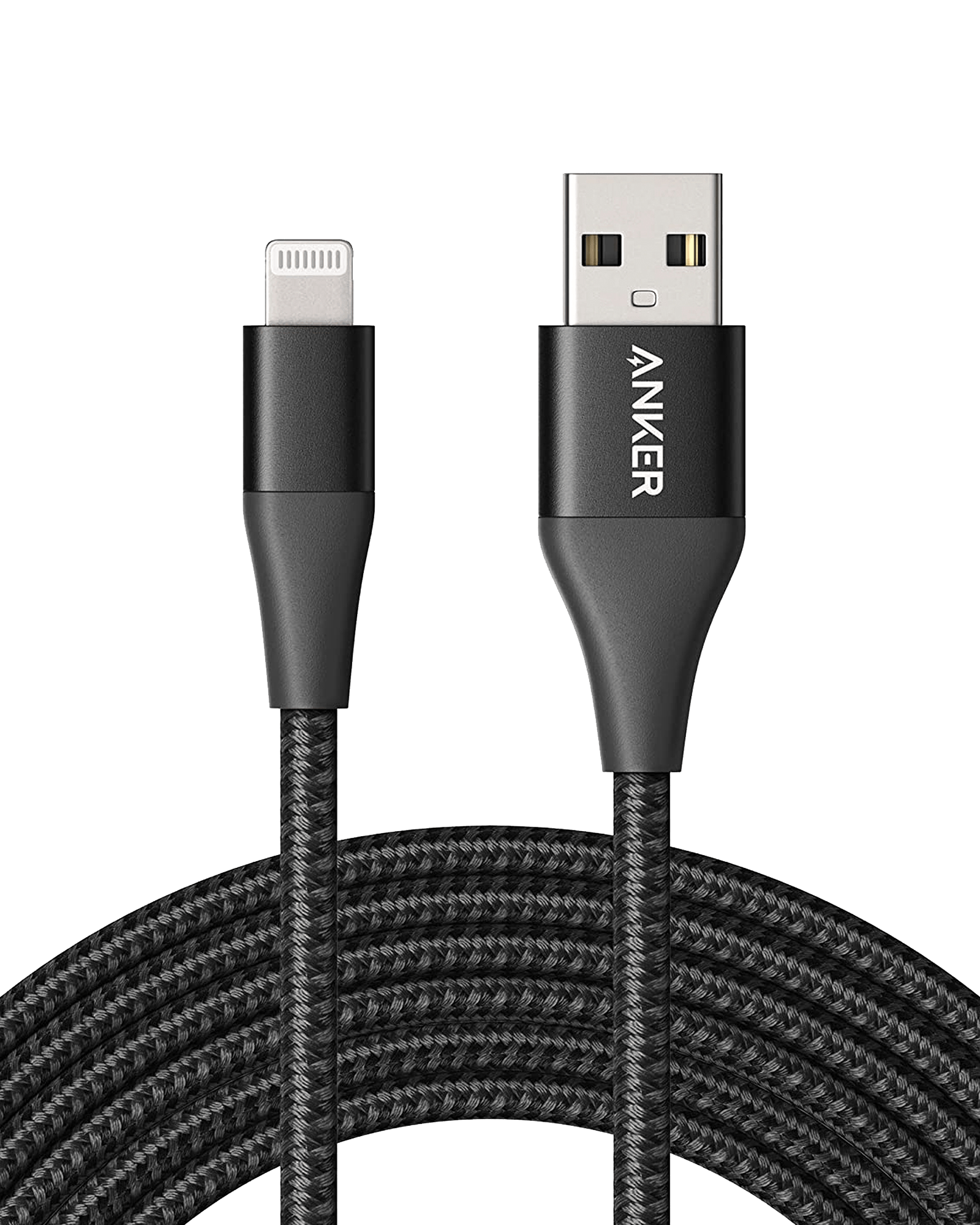 Apos Audio Anker Accessory Anker 551 USB-A to Lightning Cable (3 ft / 6 ft / 10 ft) Black / 10ft