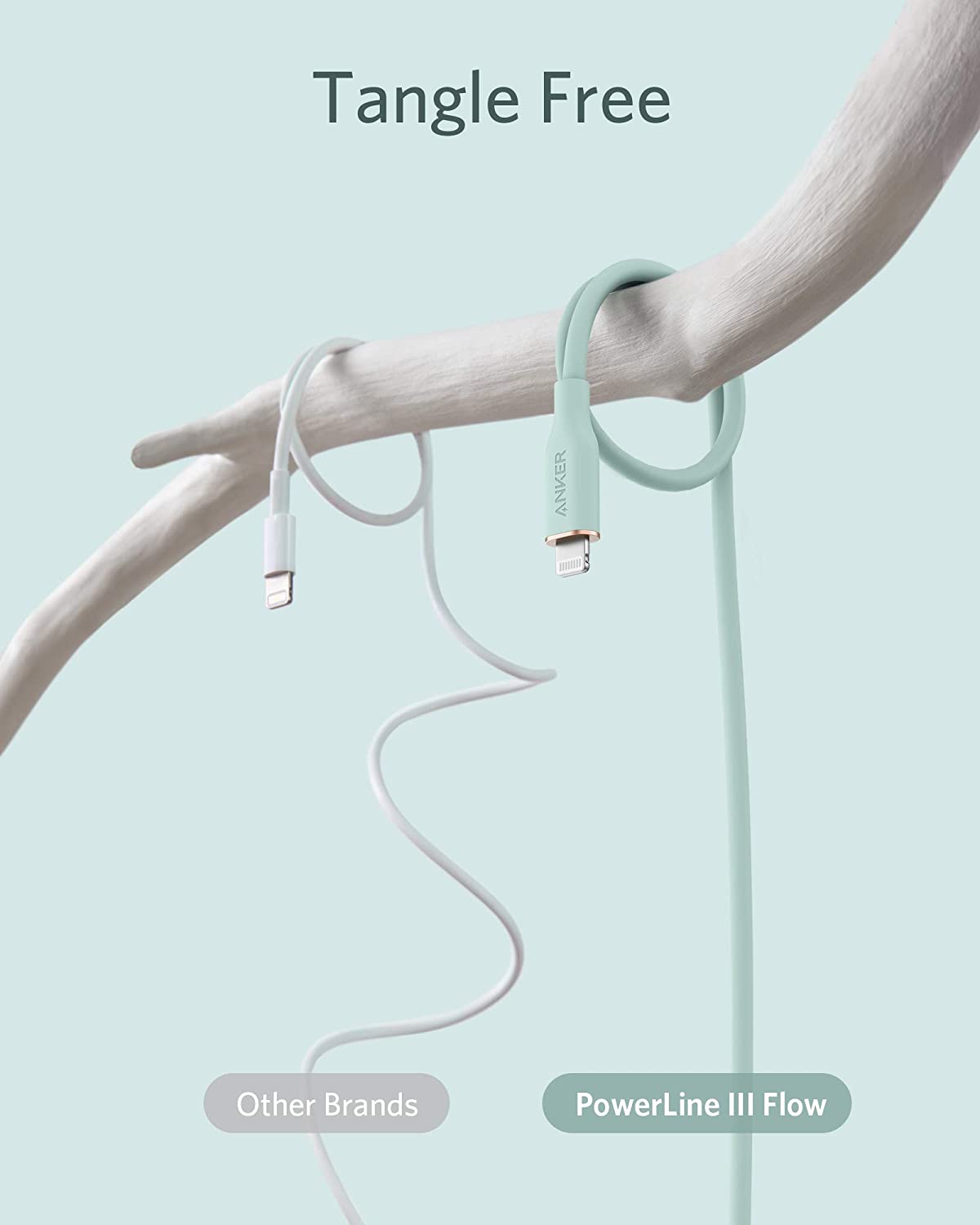 Apos Audio Anker Accessory Anker 641 USB-C to Lightning Cable (Flow, 3 ft Silicone)