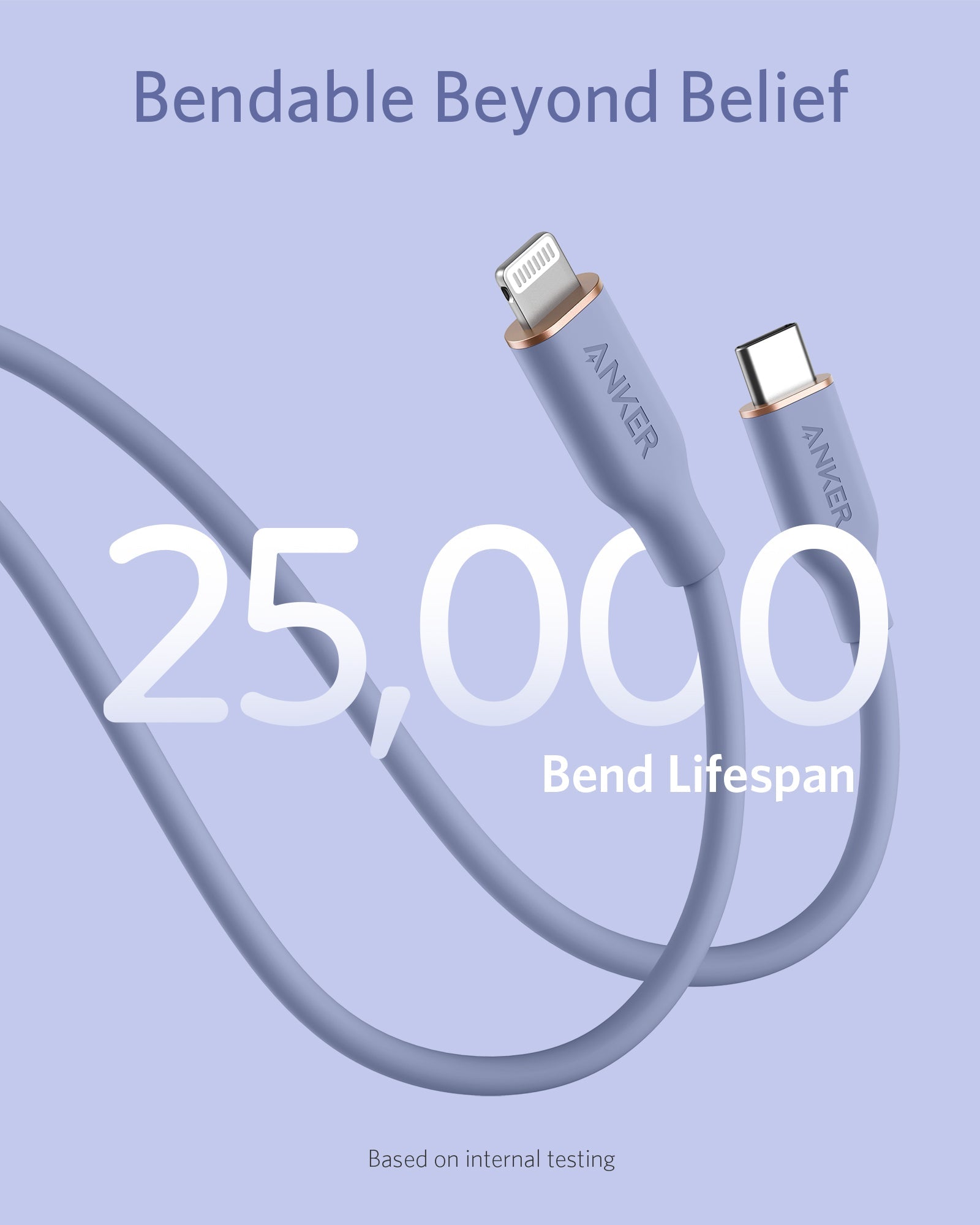 Apos Audio Anker Accessory Anker 641 USB-C to Lightning Cable (Flow, 3 ft Silicone)