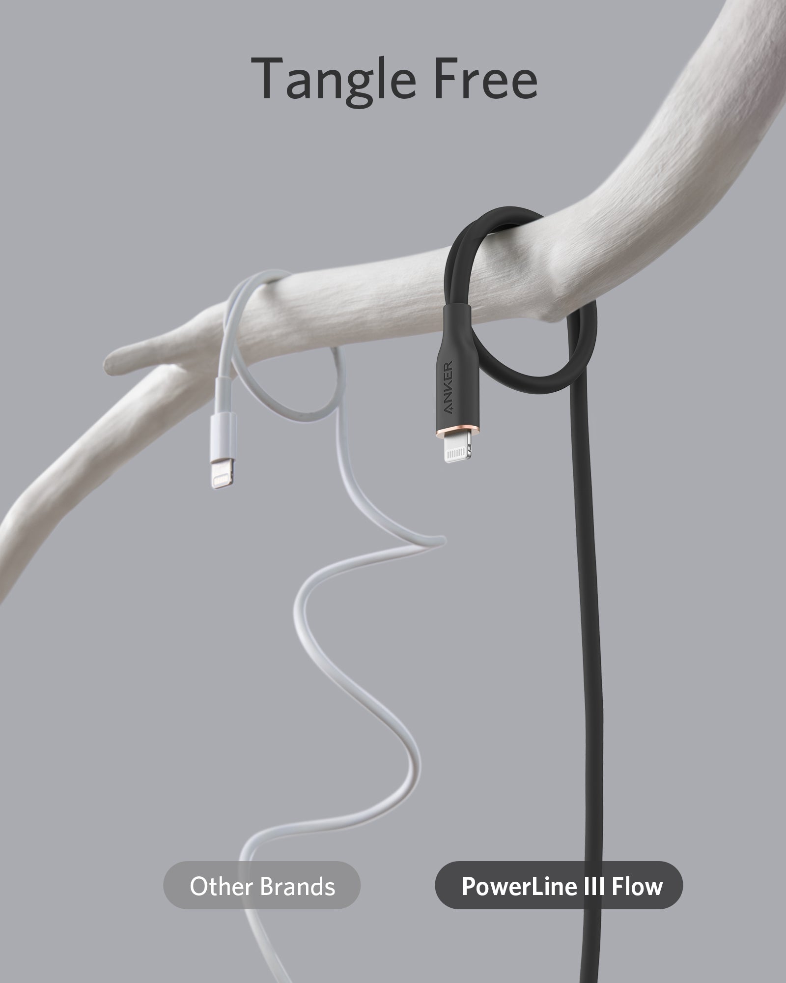 Apos Audio Anker Accessory Anker 641 USB-C to Lightning Cable (Flow, 3 ft Silicone)