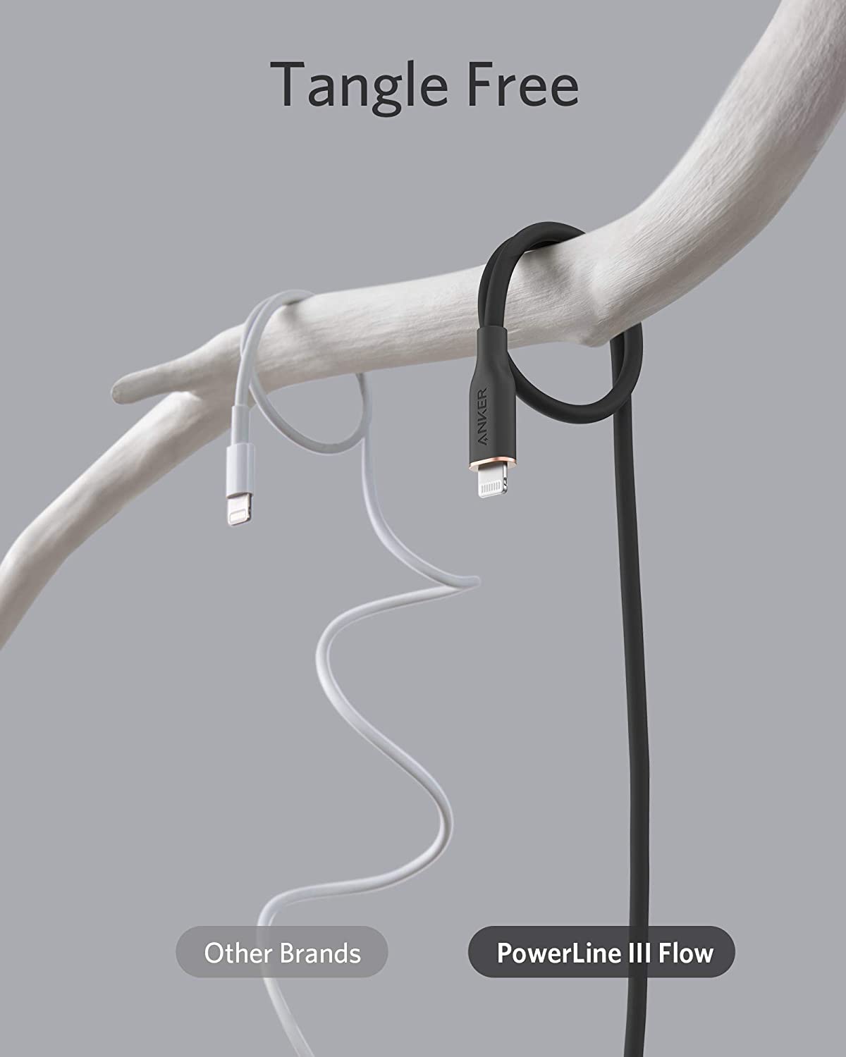 Apos Audio Anker Accessory Anker 641 USB-C to Lightning Cable (Flow, 3 ft Silicone)