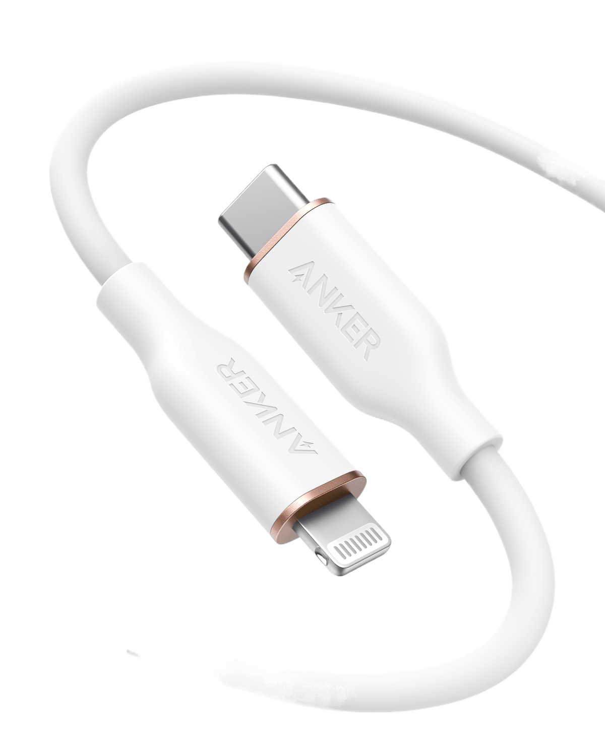 Apos Audio Anker Accessory Anker 641 USB-C to Lightning Cable (Flow, 3 ft Silicone) 6ft / Cloud White